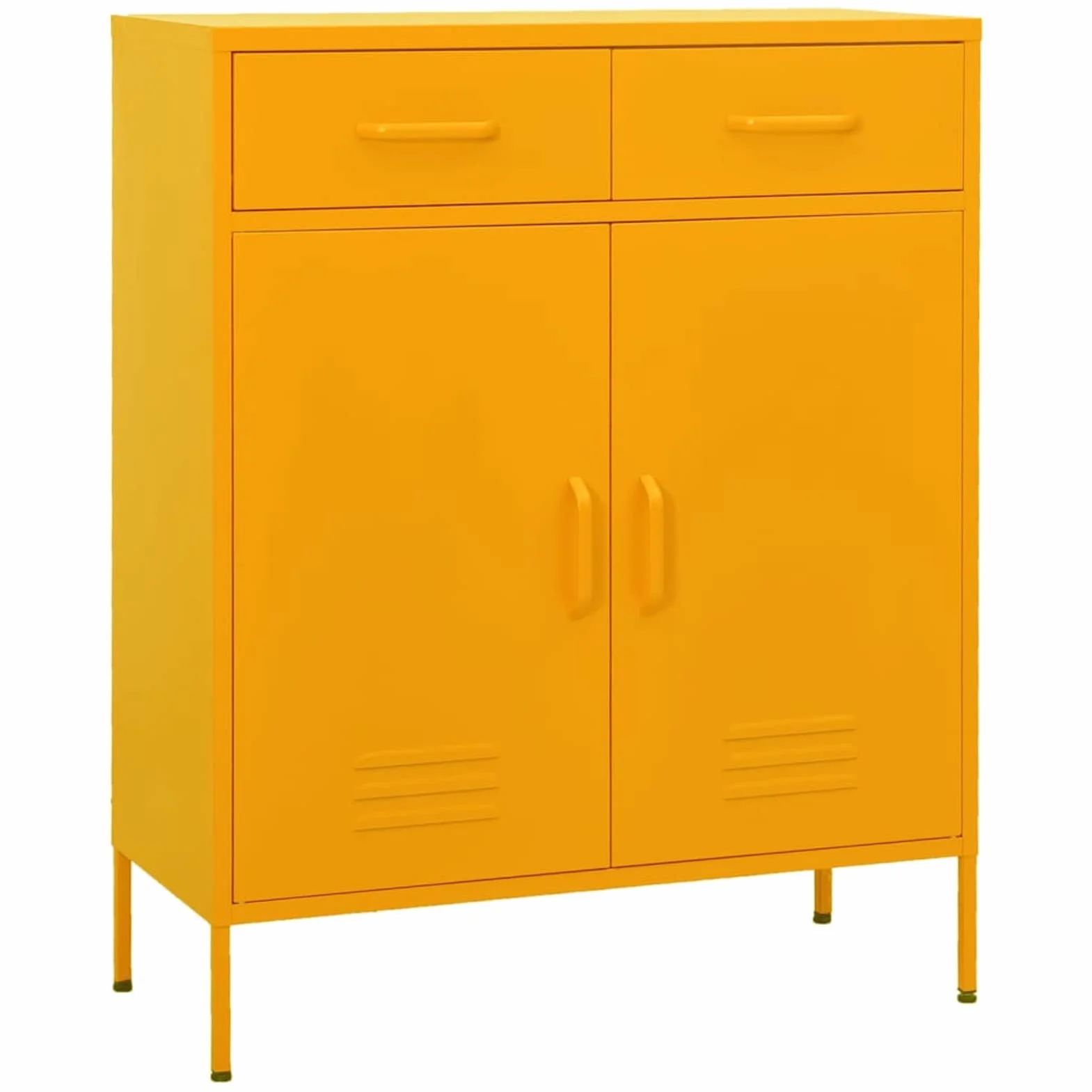 Festnight Armadietto Giallo Senape 80x35x1015 cm in Acciaio Mobile Metallo Armadio in Metallo Armadio Metallo Armadietto Metallo Armadio Ufficio Armadio Ripostiglio