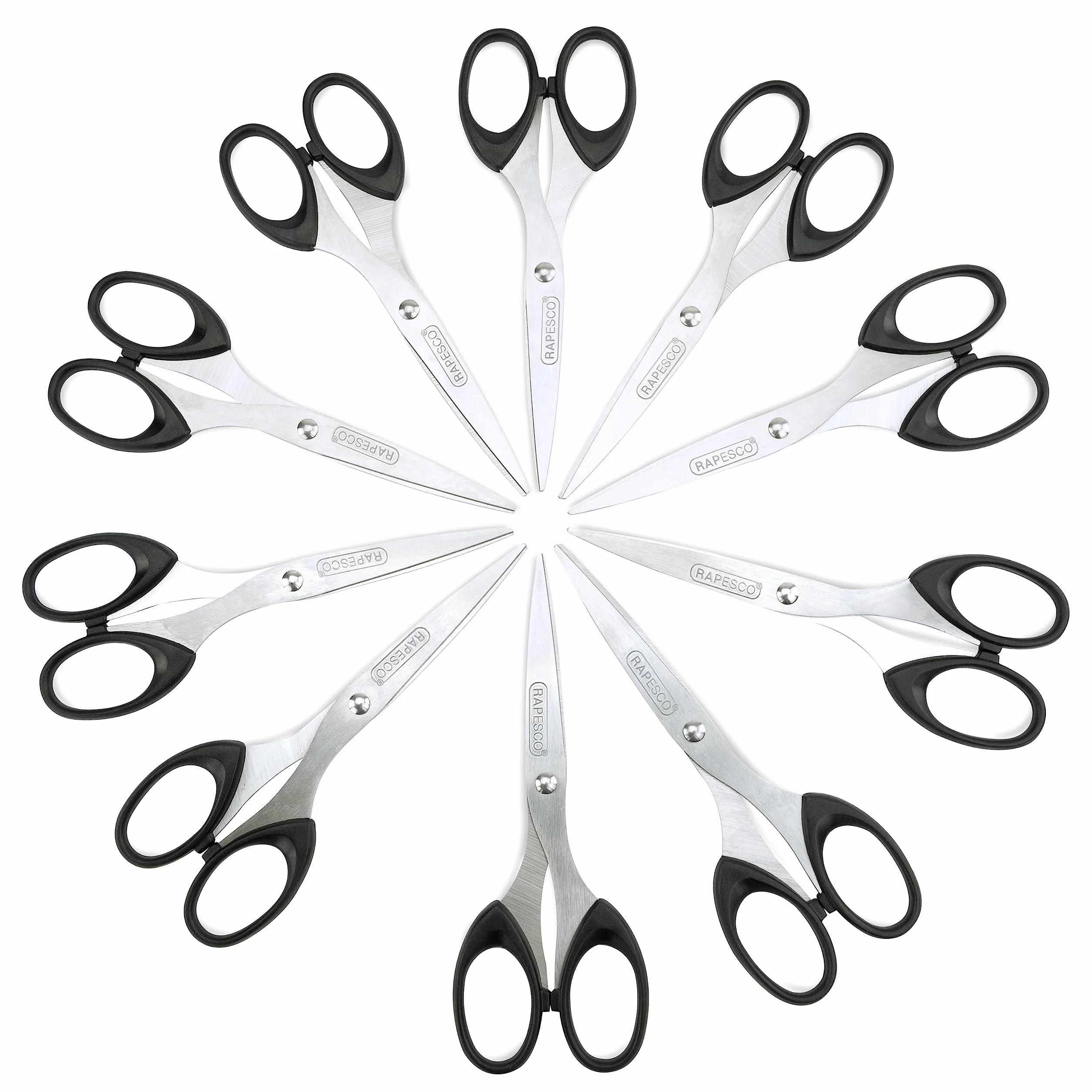 Rapesco 1579 Business Confezione Forbici Acciaio Inossidabile 16 cm Nero
