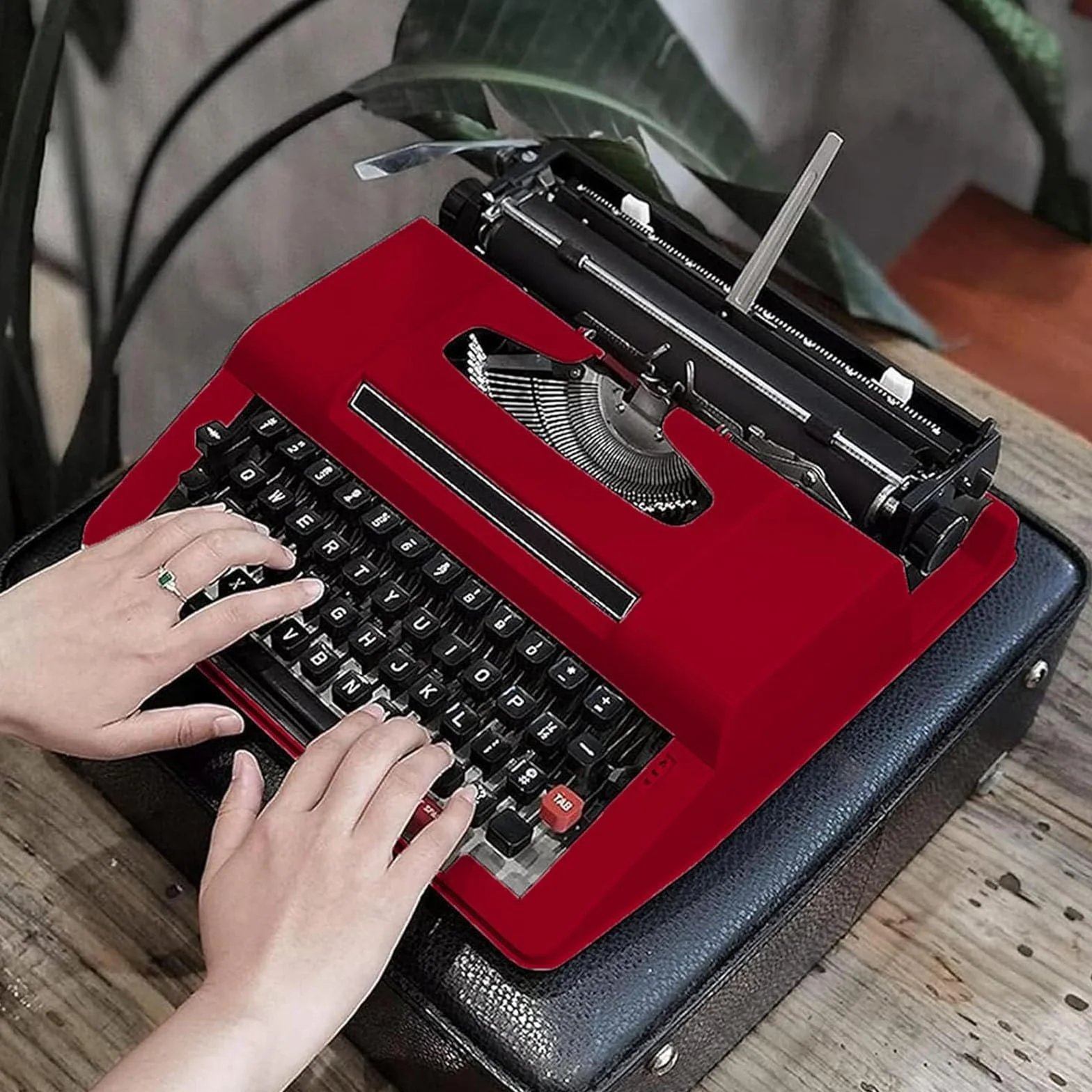 Vecchia Macchina da Scrivere Inglese, Macchina per esercitarsi con la dattilografia Meccanica, Scrittura Creativa e Oggetti di Scena per Film e Televisione, Adatta per scrittori