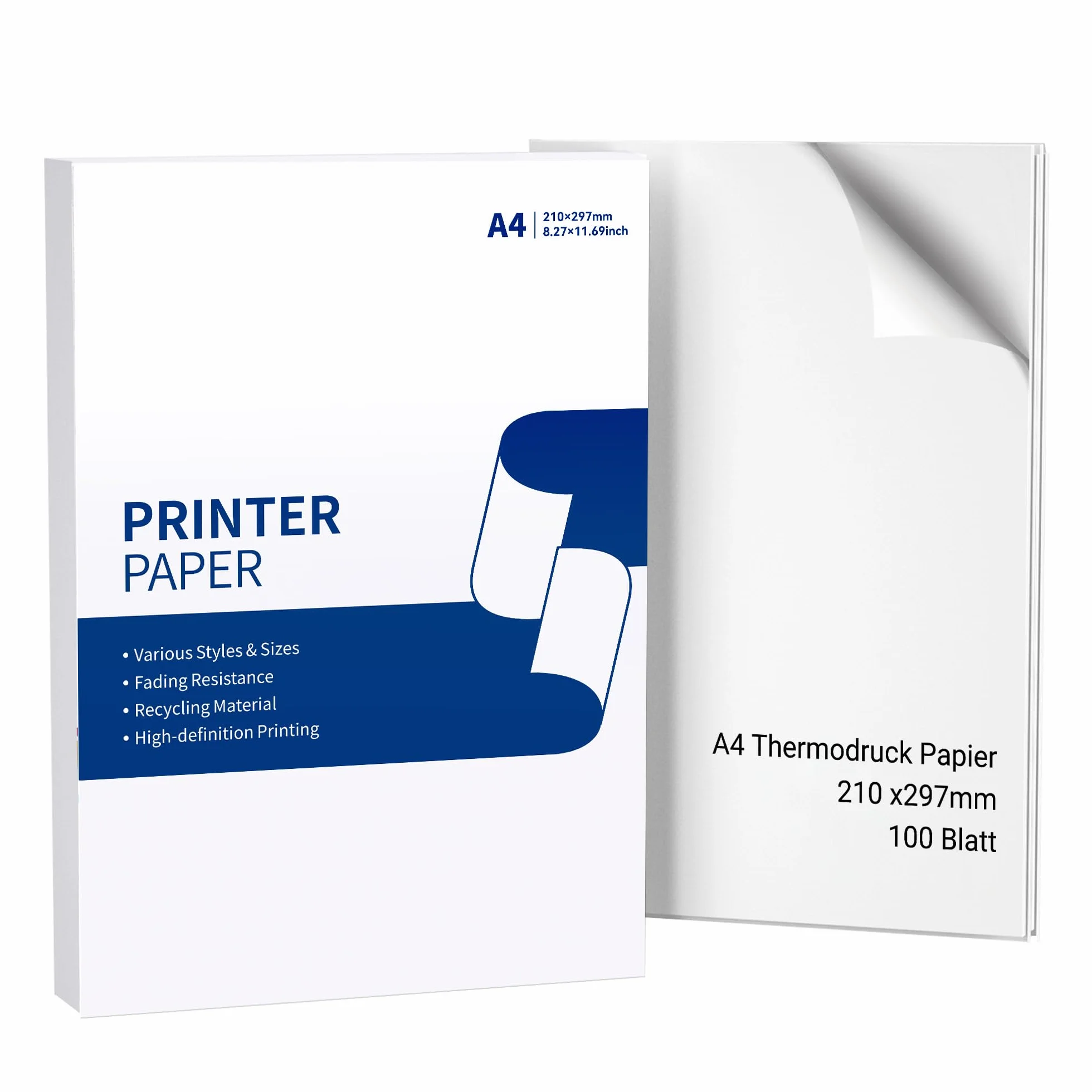 Carta termica A4 M08F-A4 210x297 mm 100 fogli compatibile Brother PJ762/PJ763MFi Phomemo M08F HPRT MT800