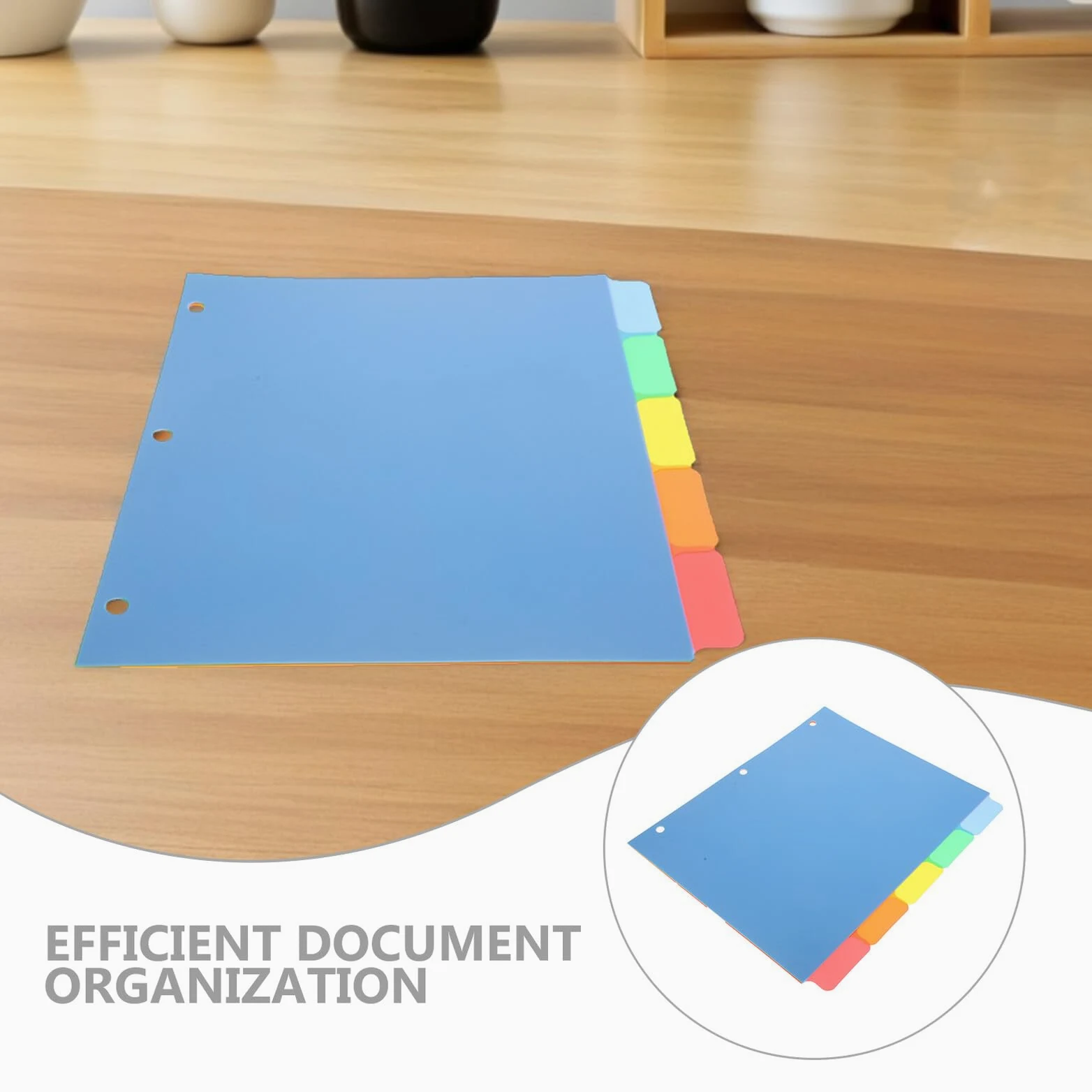 DOITOOL 20pezzi Divisori in Plastica Colorati per Raccoglitori con Linguetta Vuota per Scrivere sulla Pagina Riutilizzabili per Quaderni ad Anelli Anelli per Ufficio Casa e Scuola