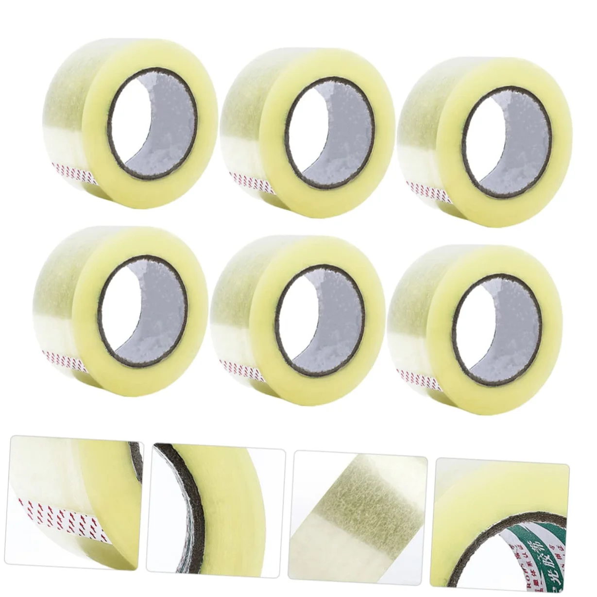 MAGICLULU 6 Nastro Adesivo Trasparente Alta Adesione Basso Rumore Per Imballaggio e Spedizione Pratico e Resistente
