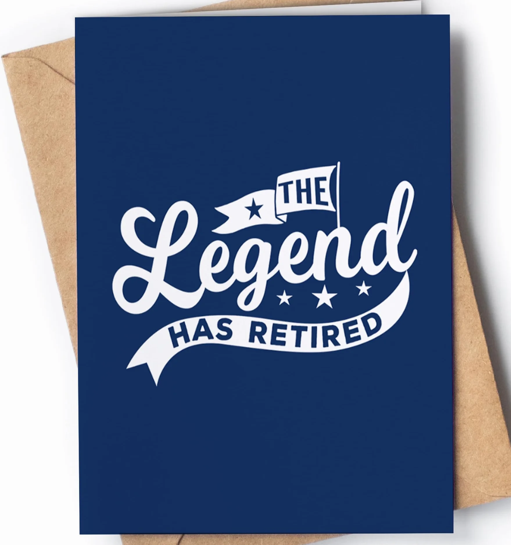 Biglietto Pensione Divertente Uomo Donna - Regalo Auguri Pensionamento Simpatico - The Legend Has Retired