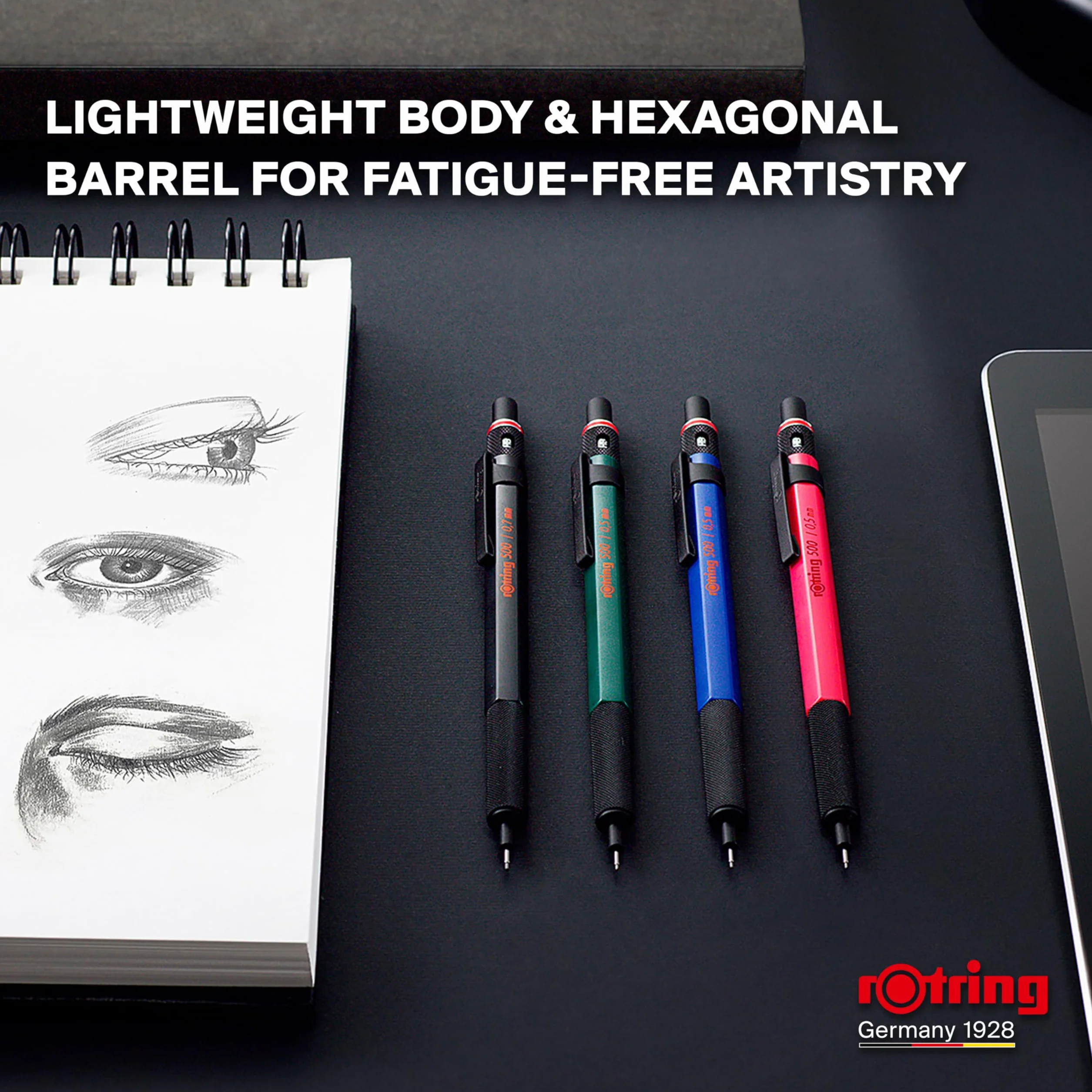 Rotring 500 portamina 0,5mm, corpo nero