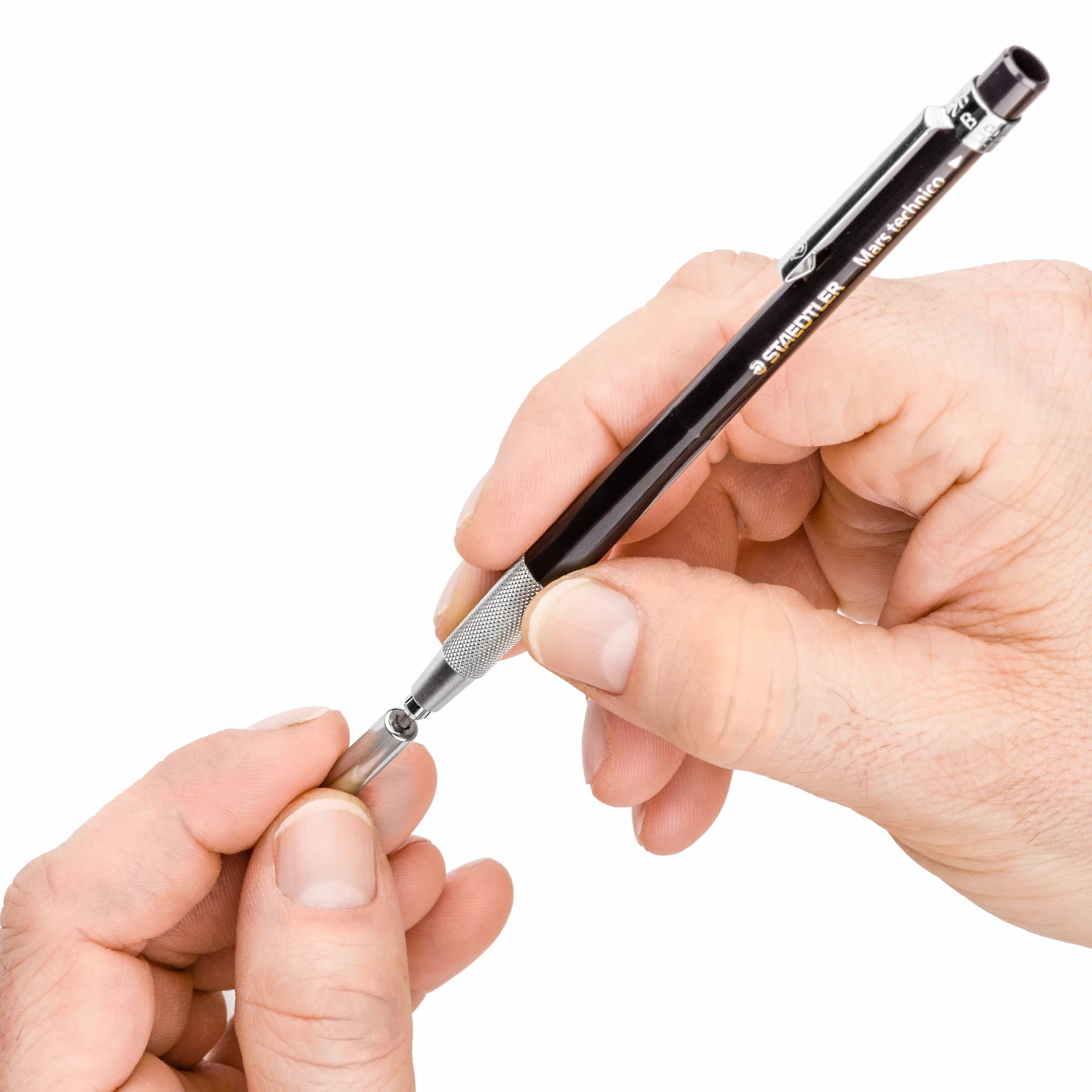 Staedtler Mars Technico Portamine 2mm con Temperamine Integrato e Gomma da Cancellare, Set Matita Meccanica