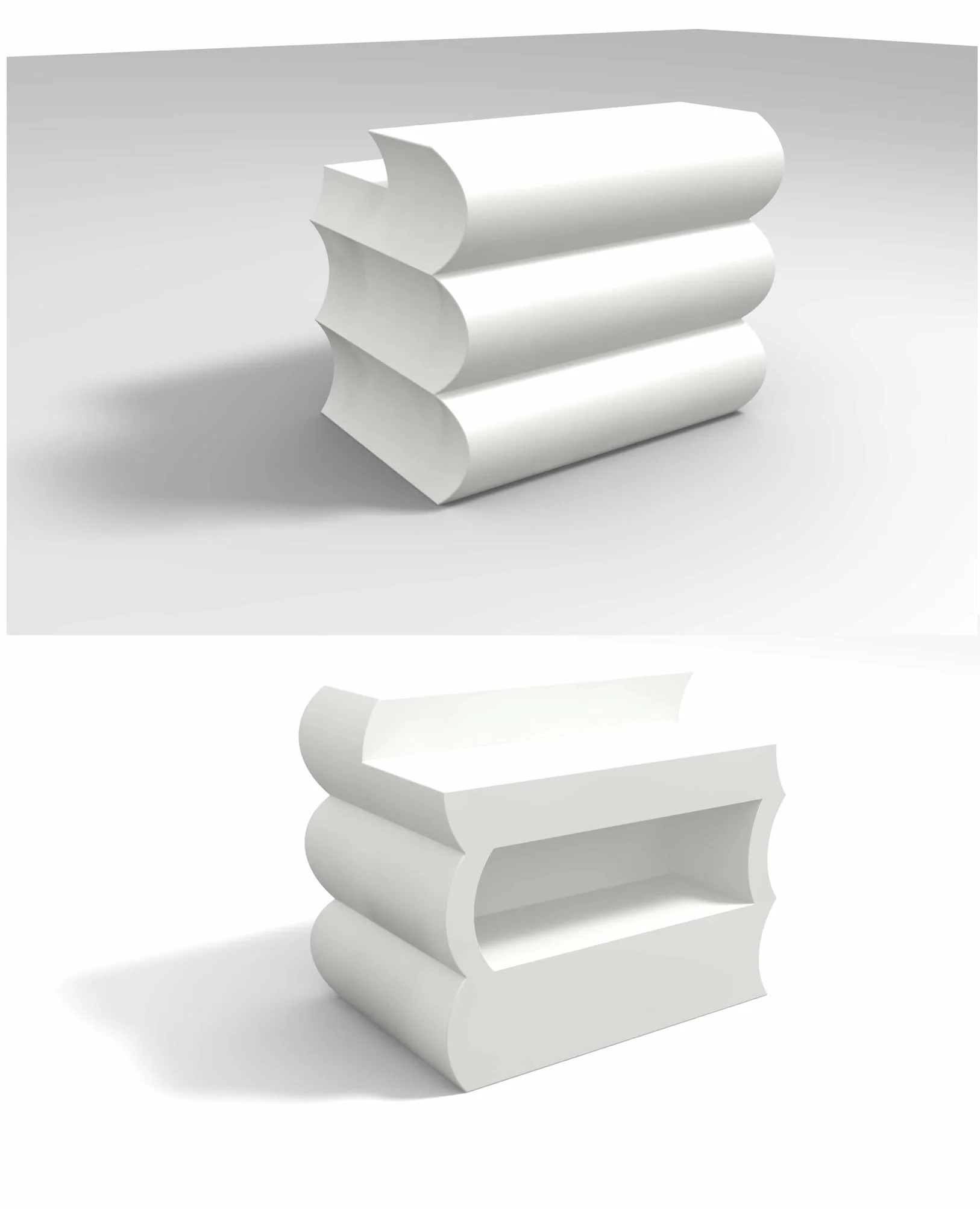 Kloris Bancone Bar Cassa Reception Desk mod. Clipper cm 145x88x110 h Bianco Made in Italy