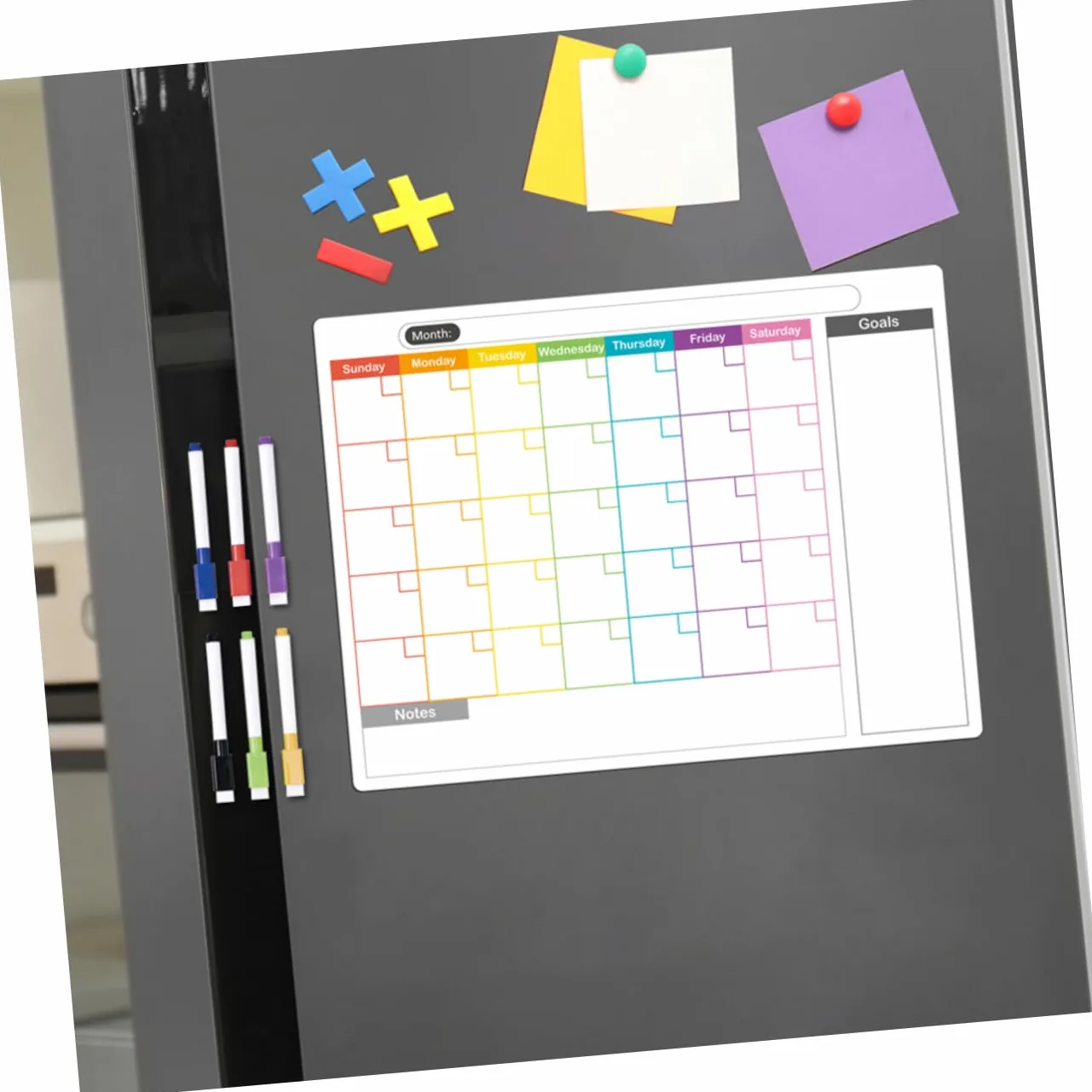 SHINEOFI 5 Set planner settimanale planning settimanale Piano settimanale asse organizzatore di armadietti mini pianificare il calendario di scrittura lista pianificazione lavagna cotone