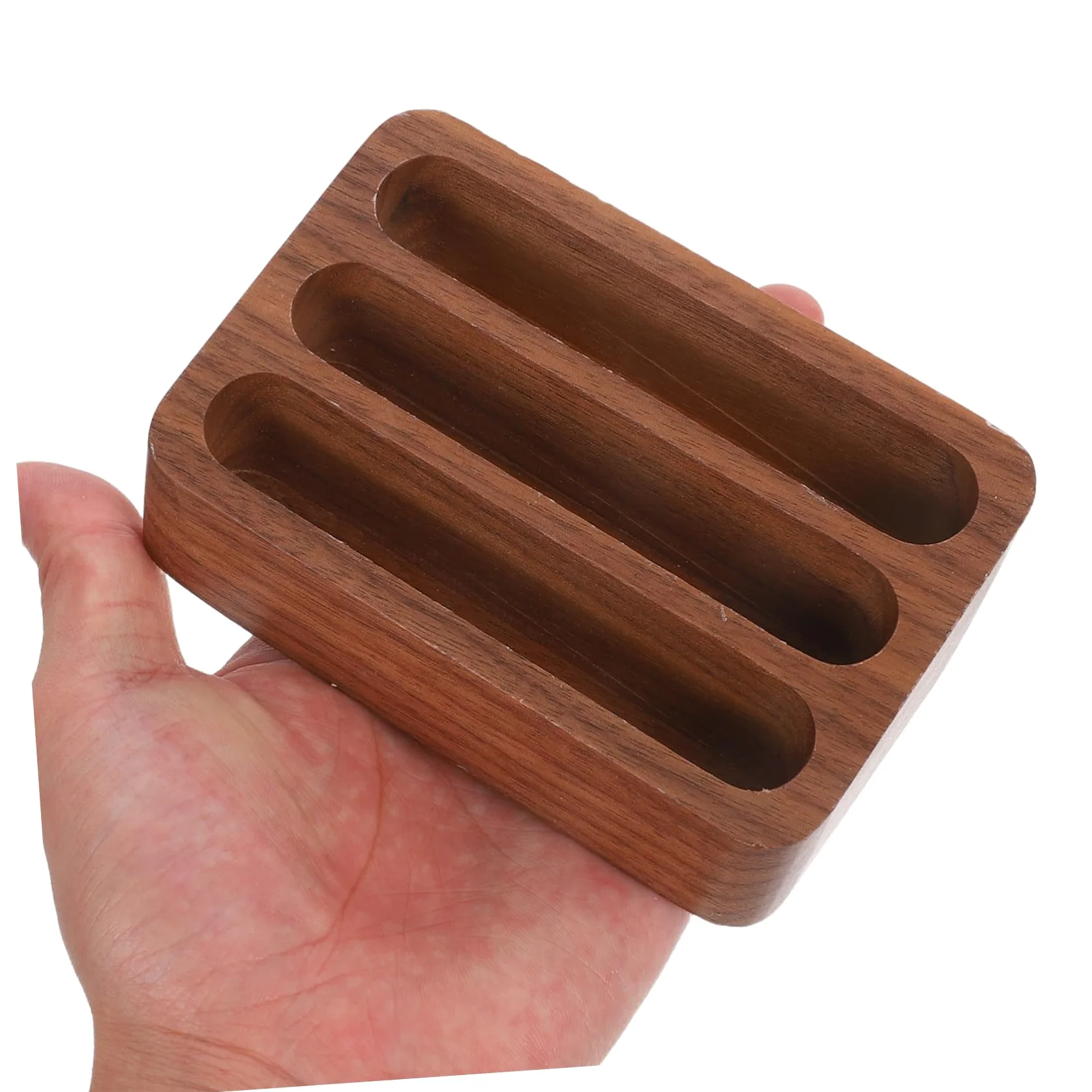 Hemobllo 2pezzi Porta Biglietti Da Visita in Legno Da Espositore Multi-slot Per Scrivania Piccolo Contenitore Portaoggetti Organizer Elegante Per Ufficio e Casa