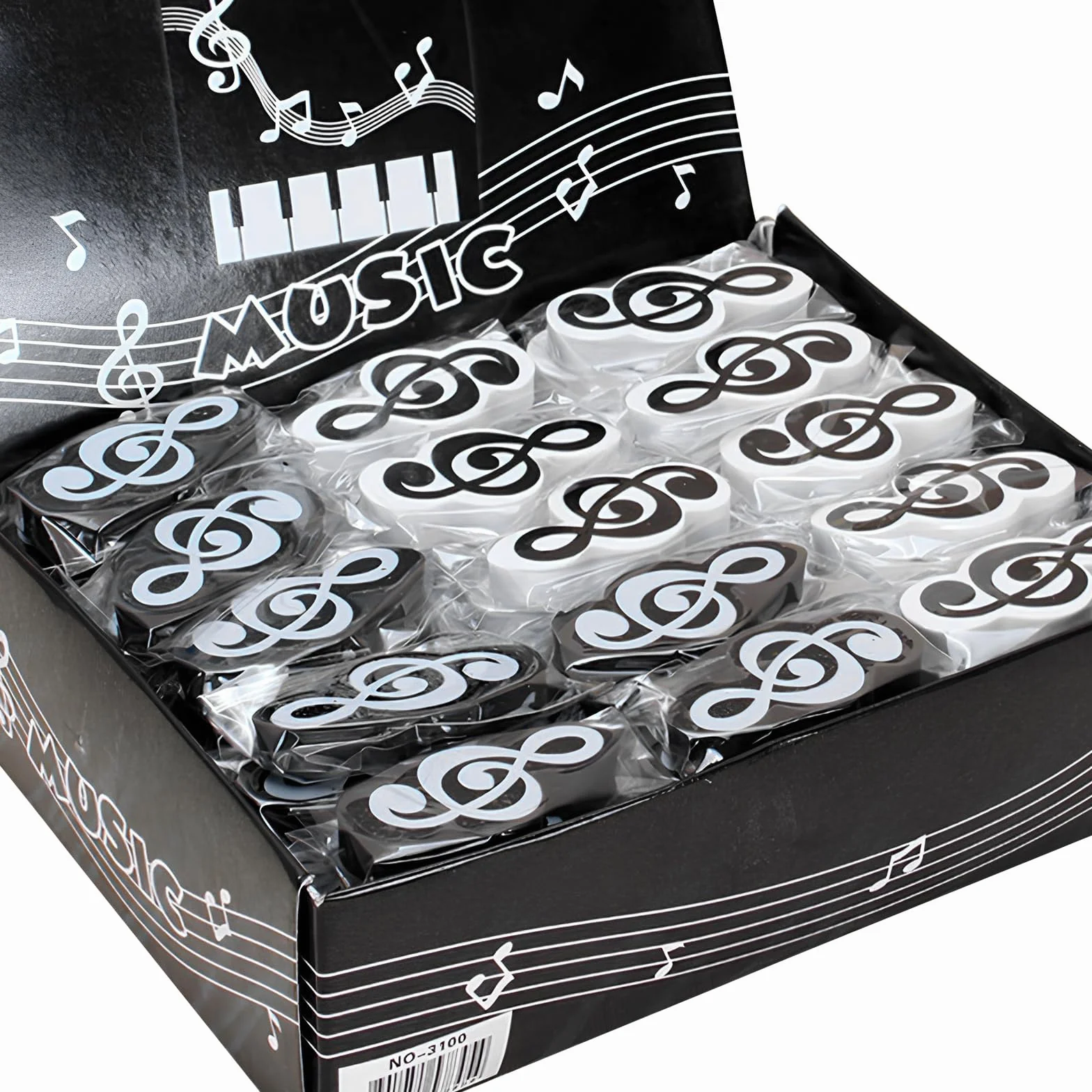 Gomme da Cancellare 3D Simboli Musicali 20 Pezzi per Bambini Scuola Festa Compleanno
