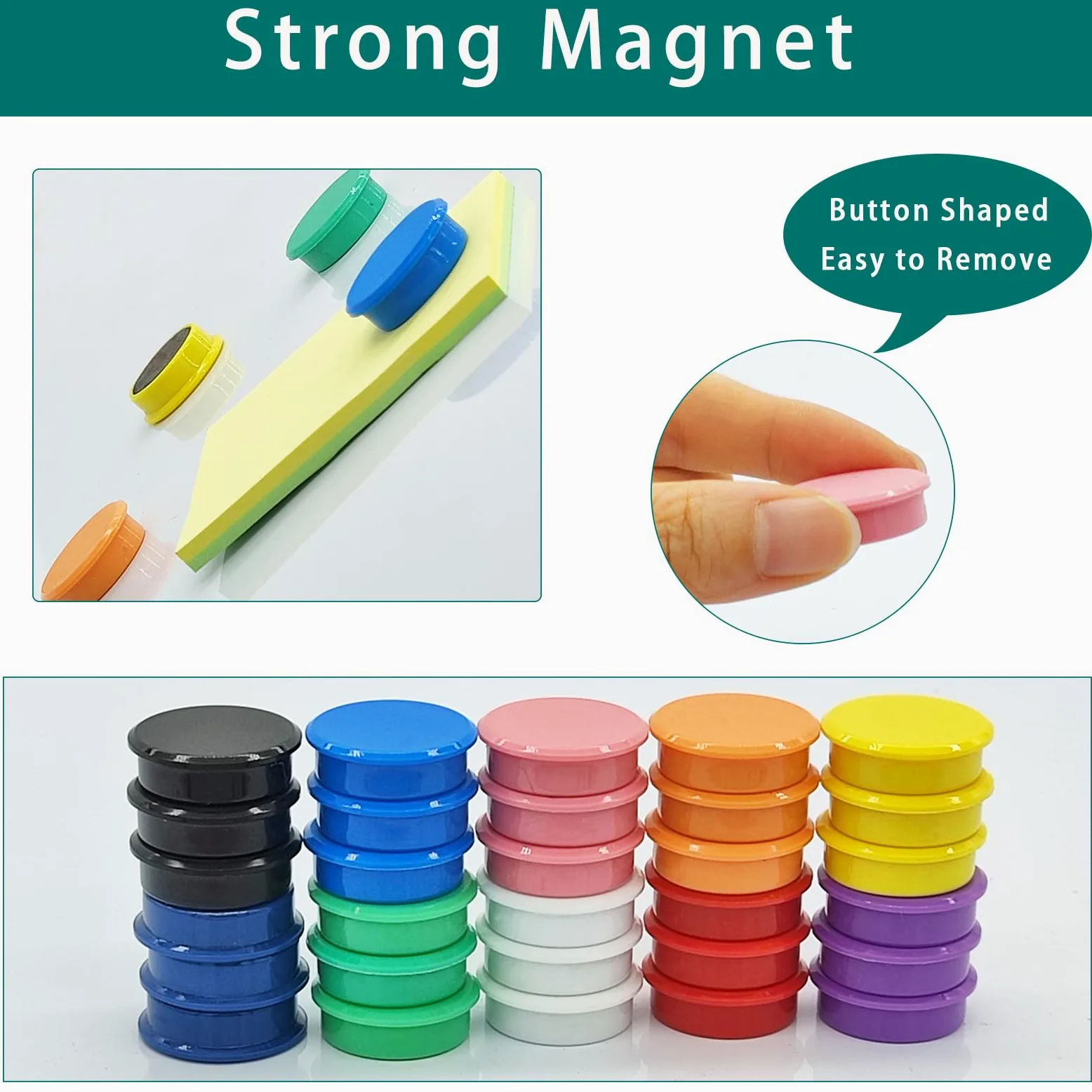 Calamite Potenti, 200 Pezzi 10 Colori Magneti Calamite Frigorifero Calamite Piccole Calamita Potente, Calamite per Lavagna Magnetica Magneti Frigo Magnete Rotonde, per Frigo, Lavagne, Calendari