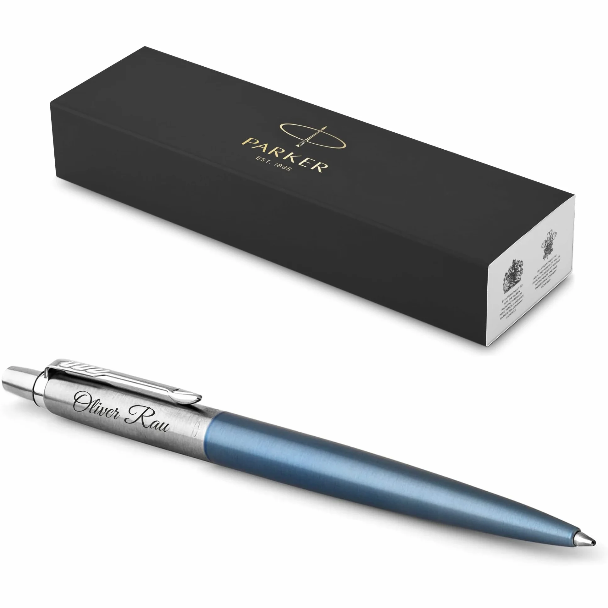 PARKER Jotter Core Recycled Penna Premium Confezione Regalo Mina Blu o Nera Waterloo Blue C.C.
