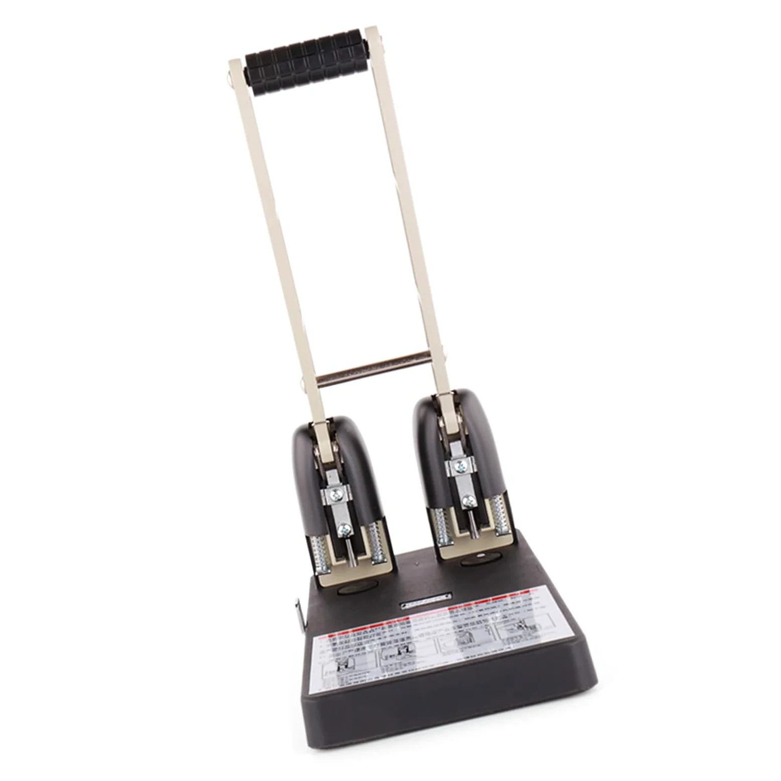Perforatrice a 2 fori per servizio, capacità 150 fogli, perforatrice per carta, impugnatura ergonomica, per risparmiare manodopera, punzoni industriali con vassoio per coriandoli
