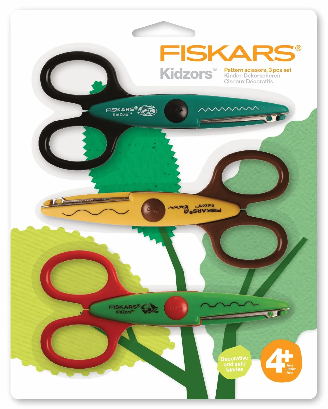 Fiskars Zestaw nożyczek dla dzieci 3 szt. 13 cm stal nierdzewna/tworzywo sztuczne