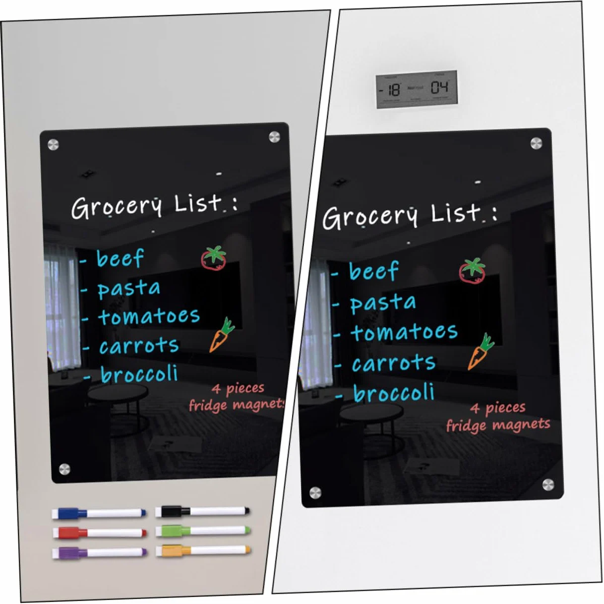 STOBOK Lavagna Magnetica Cancellabile Per Frigorifero in Acrilico Trasparente Lavagna Pianificazione Planner Board Schedule Board Cancellabile Planning Transparent