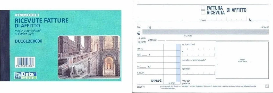 FATTURE AFFITTO A6 2 COPIE AUTORICALCANTI DU1612C0000