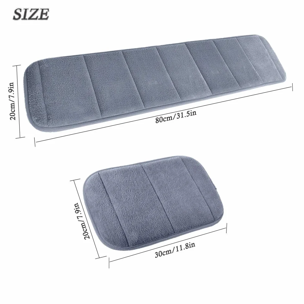 Set di 2 Gomitiere Ergonomiche in Memory Foam per Tastiera e Poggiapolsi