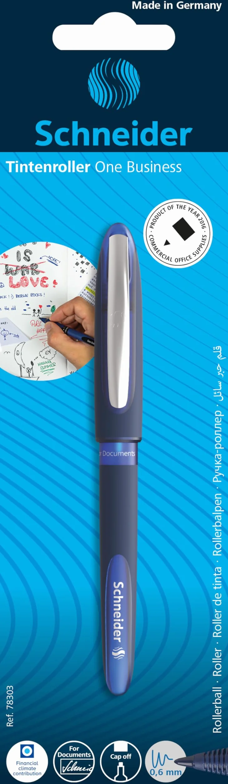 Schneider Penna Roller One Business 0,6 mm blu
