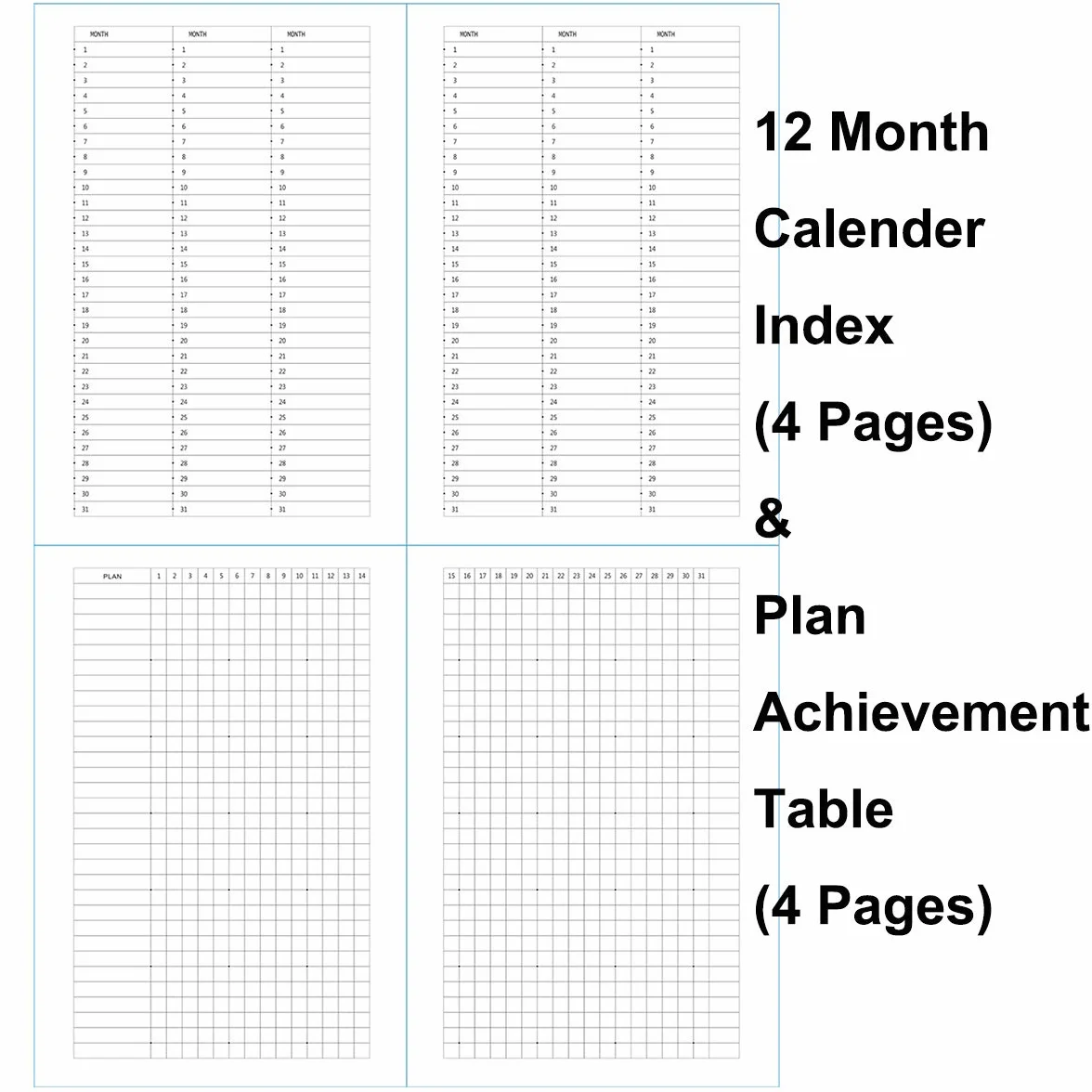 A5 Agenda Puntinato Journal Notebook Copertina Rigida 144 Pagine 80gsm