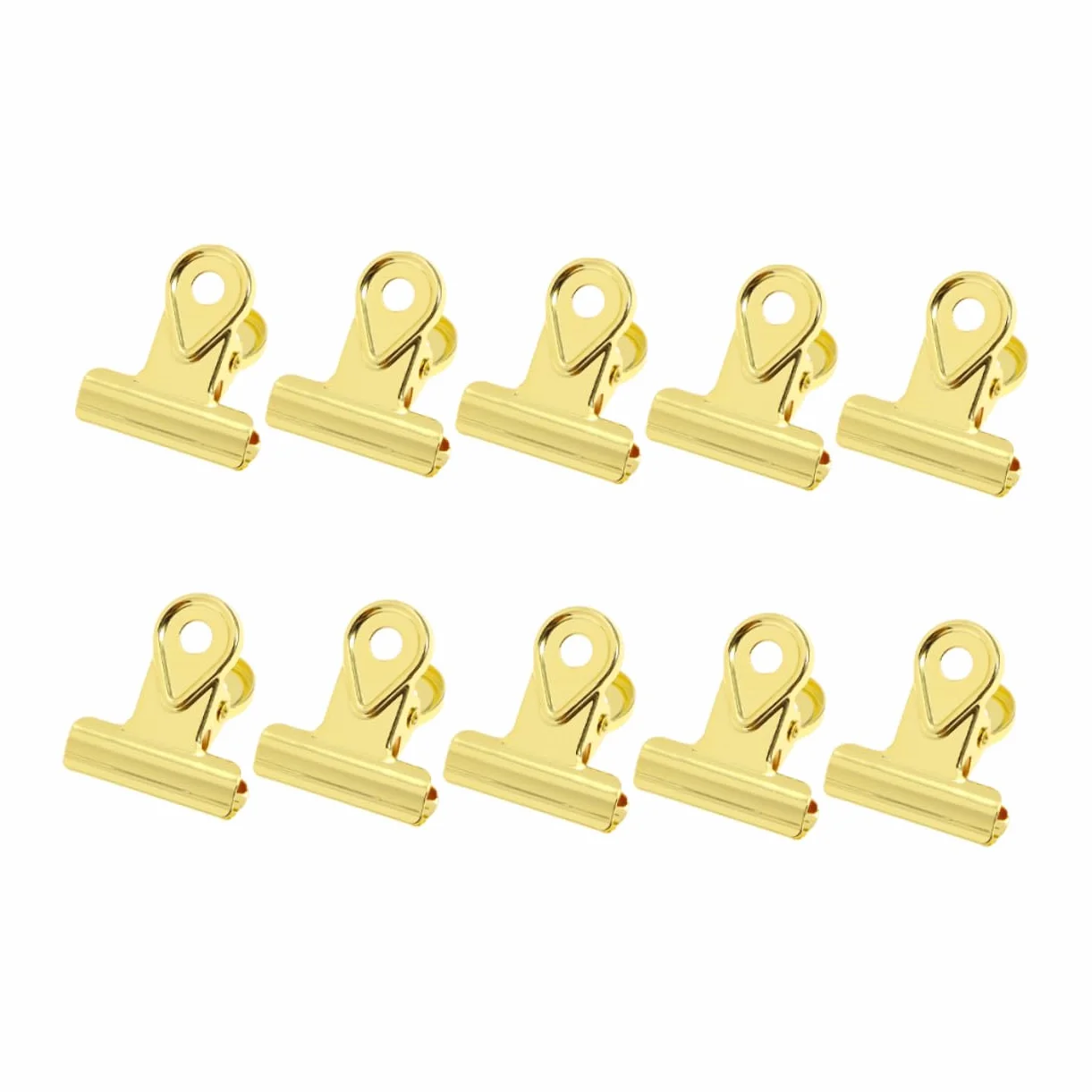 Operitacx 30pezzi Clip Metalliche Placcate Clip Per Carta Con Molla Resistente Per Ufficio Casa e Organizzazione Documenti