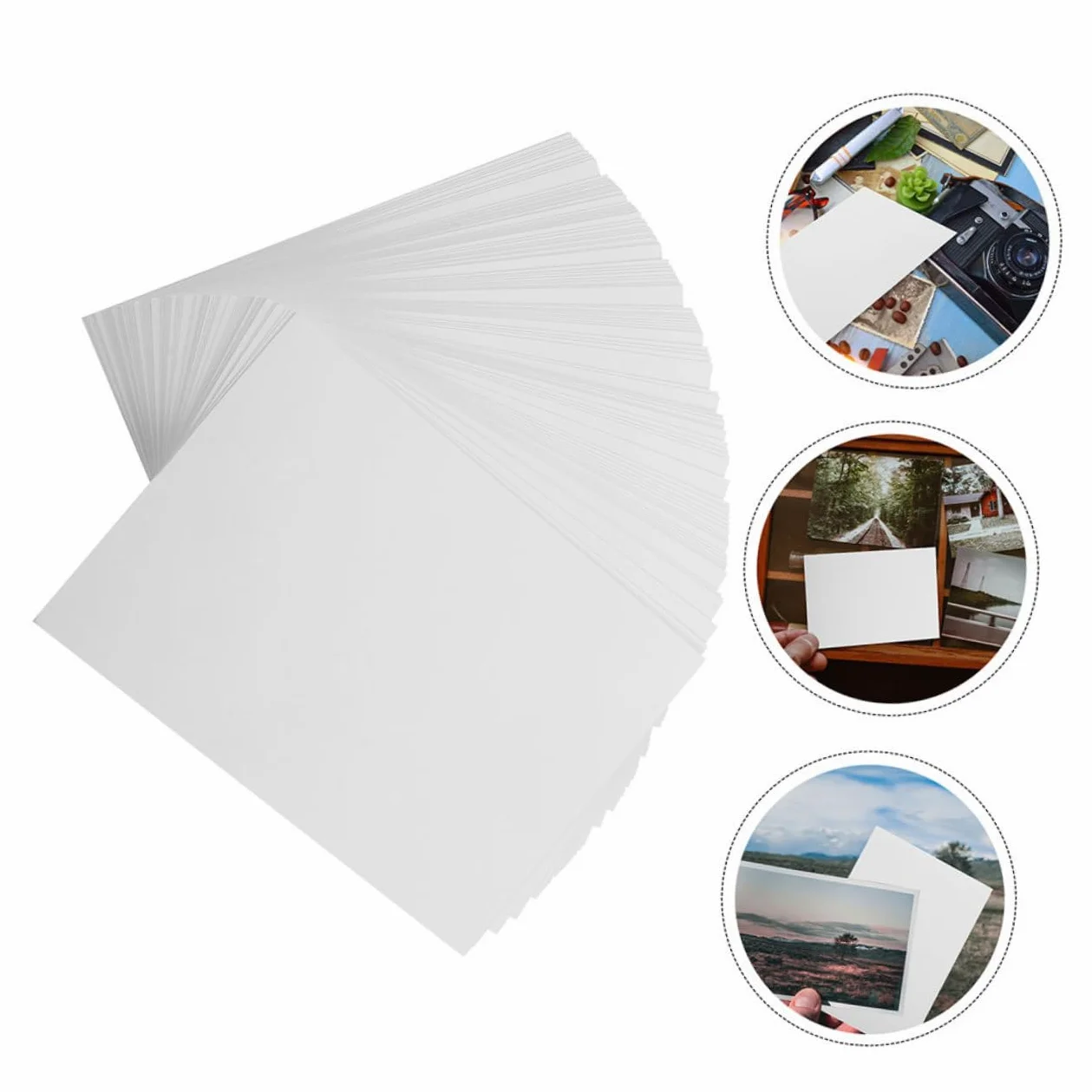 TEHAUX 400fogli Fotografica Glossy Glossarità Per Stampanti Per e Speciali Facile e Utilizzare