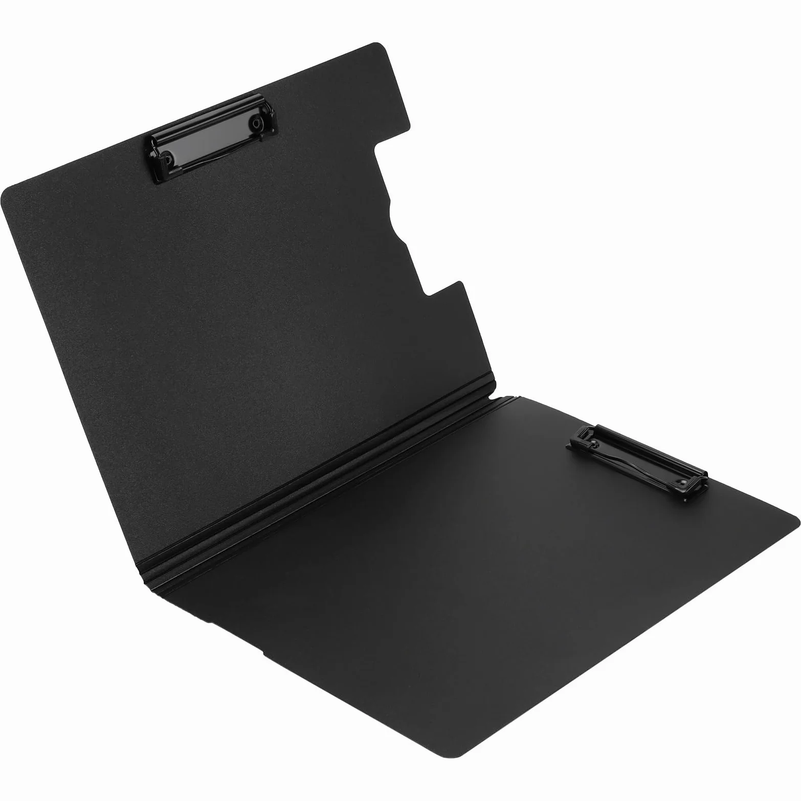 10 portablocco pieghevole A4, cartellina portablocco in plastica, cartelline con clip A4 con copertina per documenti d'ufficio, riunioni, ordini di ristoranti
