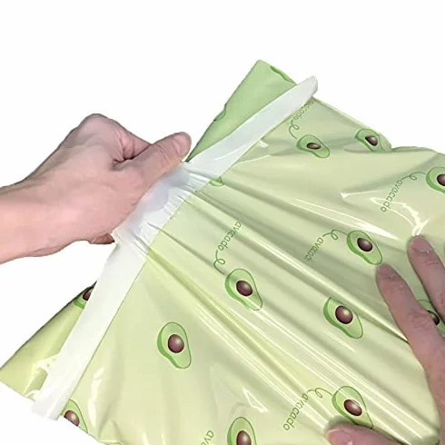 Buste Spedizione 50pcs Giallo Modello Express Busta di stoccaggio Sacchetti di stoccaggio Mailler Seam Sigillo Busta di plastica spedizione Borsa da imballaggio 661 (Color : 28x42cm)