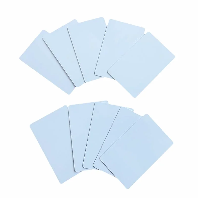 Carte RFID PVC 125kHz EM4100 13.56MHz 1K nero confezione da 10 bianco