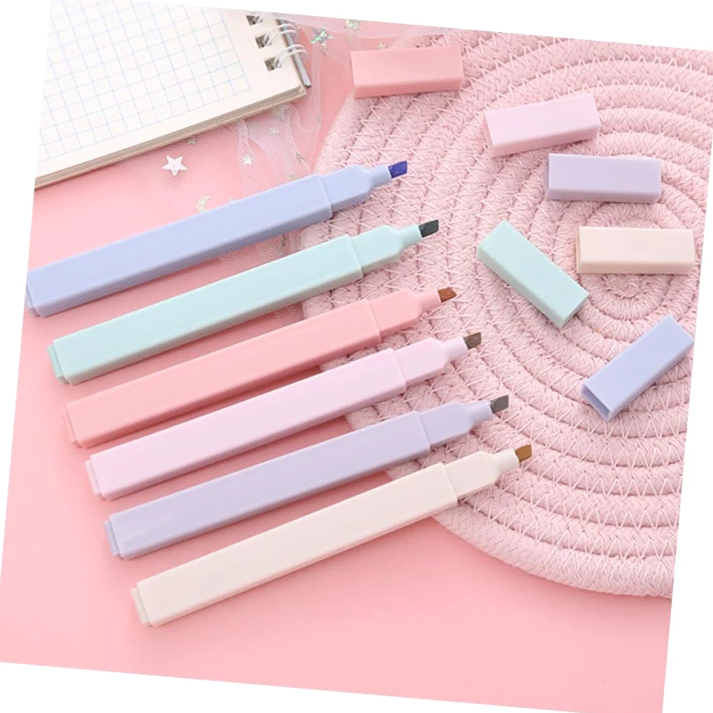 SHINEOFI 36pezzi Evidenziatori Colorati Per Scrapbooking Pennarelli Multifunzionali Con Inchiostro Idrico Marker Scolastici Per Disegni e Note Di Sacchetti