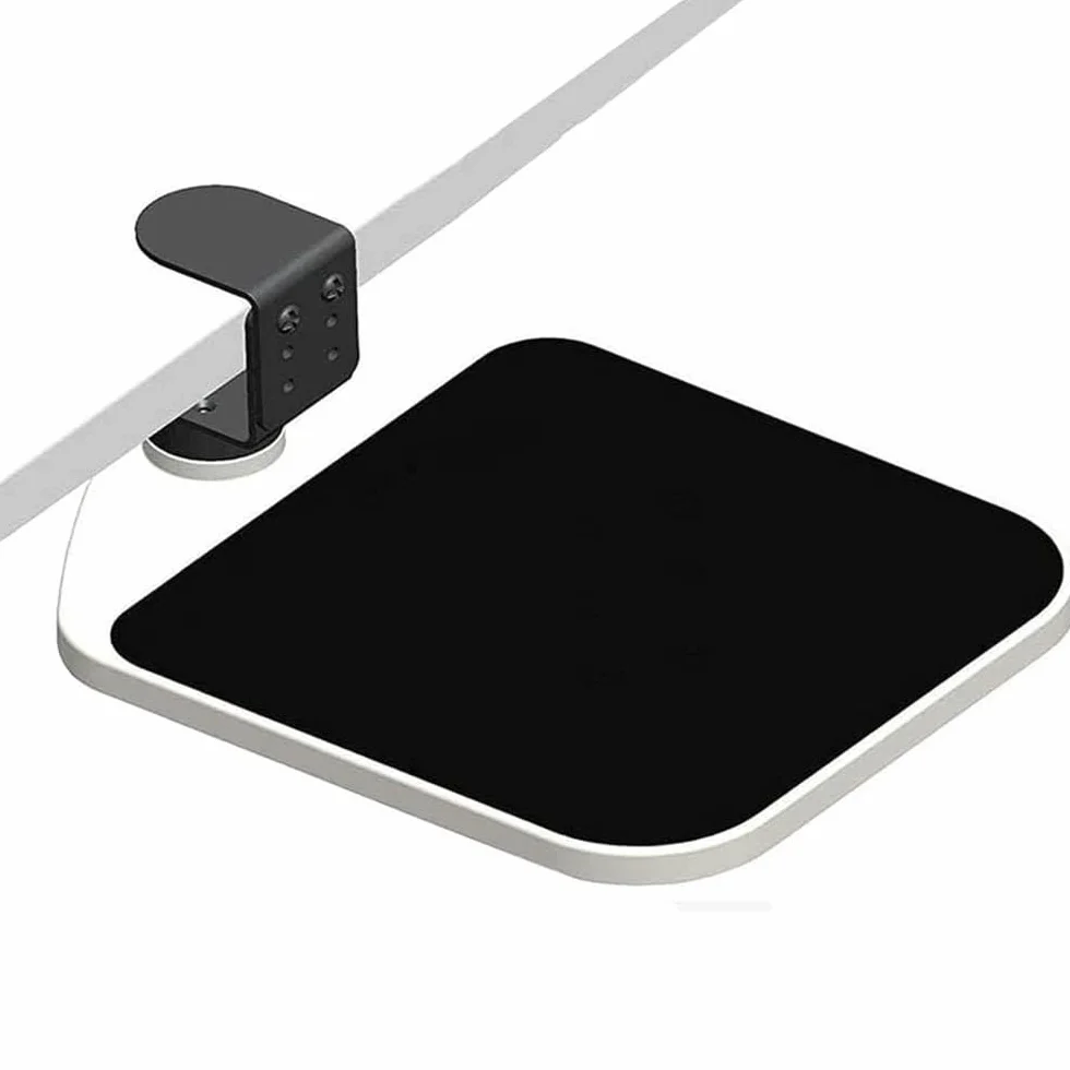 Vassoio Per Mouse Morsetto Sotto La Scrivania, Piattaforma Del Mouse Con Morsetto Estraibile Ergonomico Vassoio Per Mouse Estendibile Estraibile