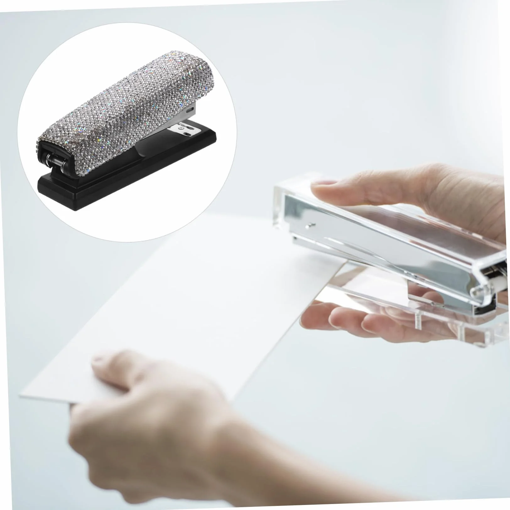 Operitacx 3 Set Di Spillatrice Portatile Per Auto Porta Lucidalabbra Penna Ventilatore Da Scrivania Regolabile Accessori Strumento Di Rimozione Punti Metallici Punti Metallici
