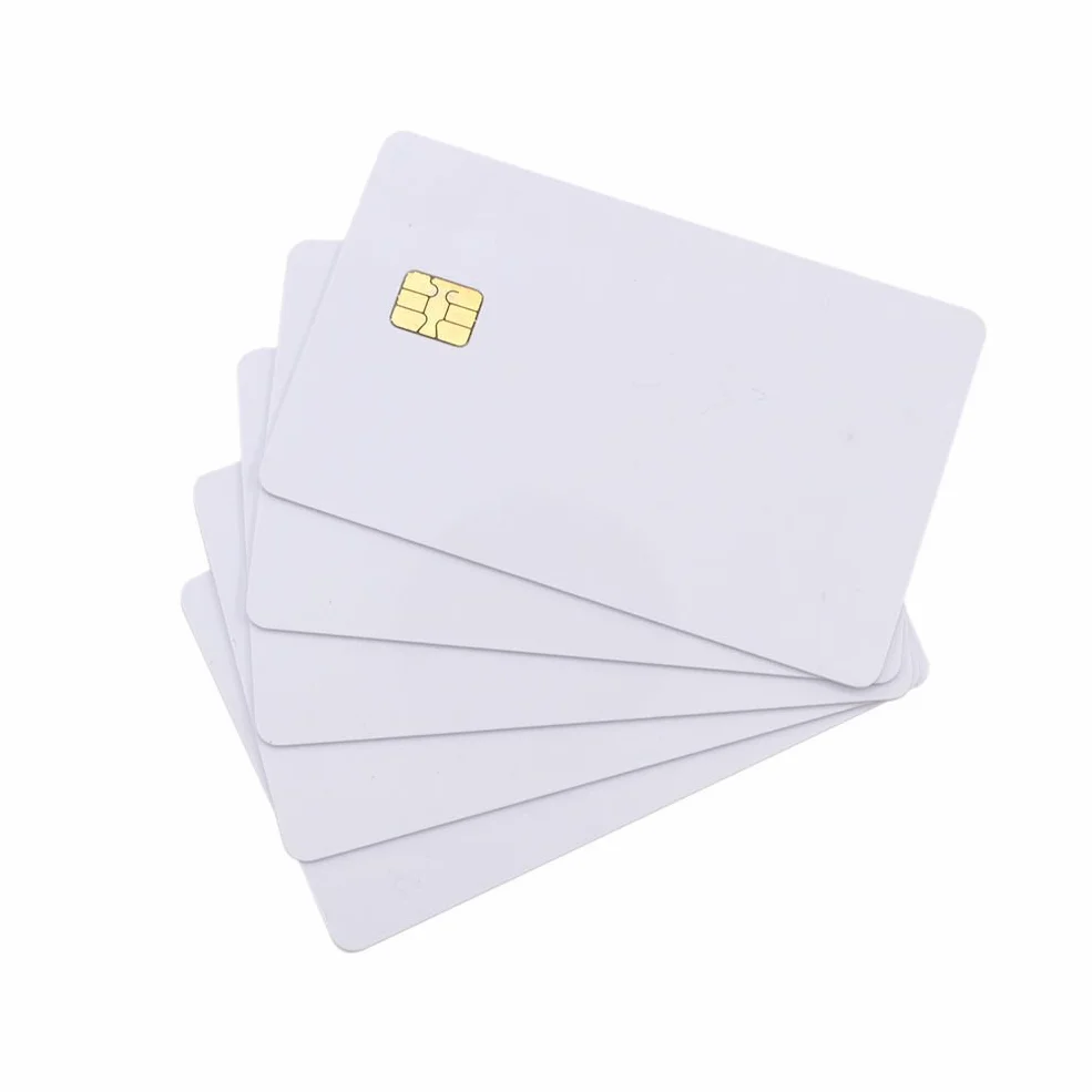 SLE4442 chip card PVC bianco YARONGTECH pacchetto 10