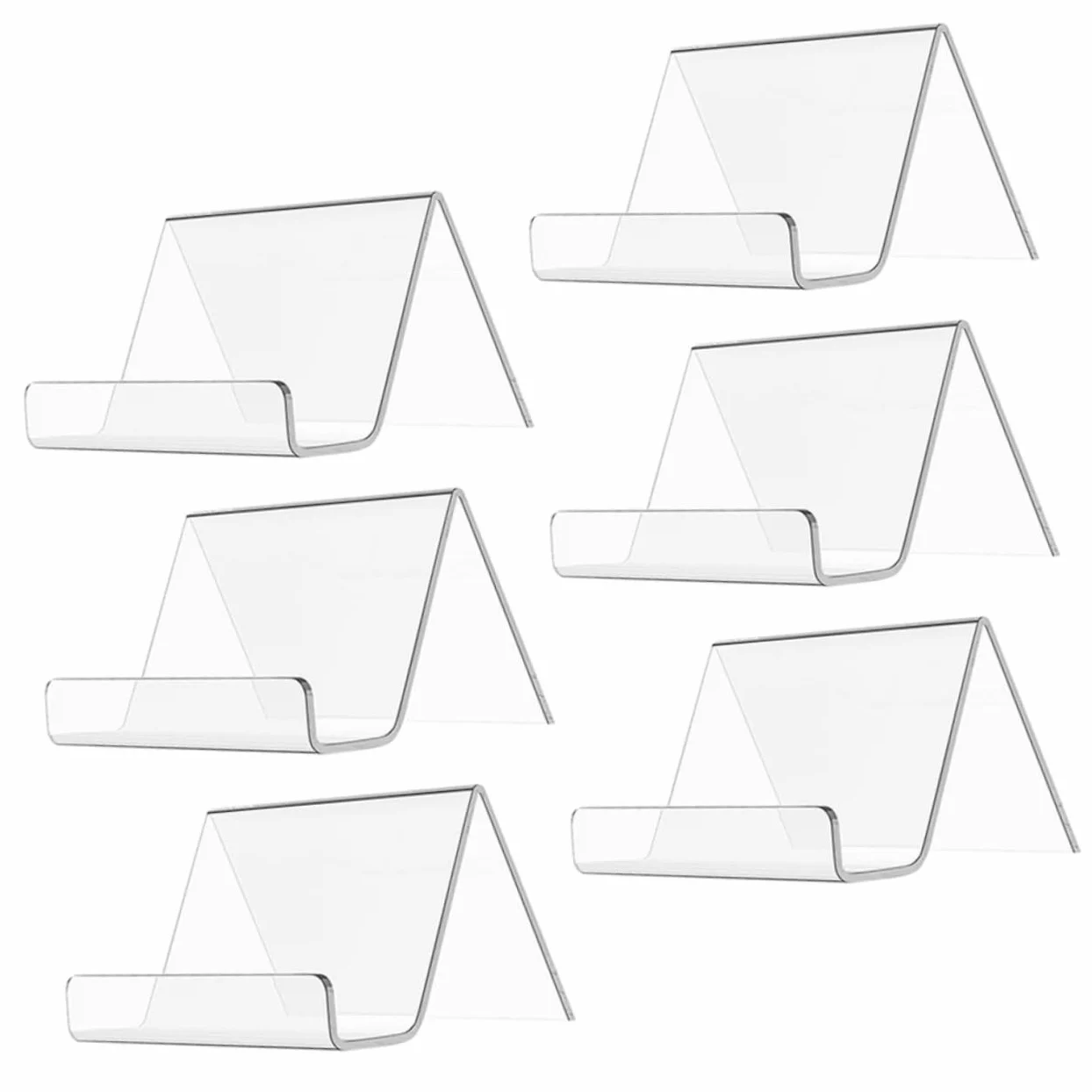 jojofuny 4 Set Biglietti Visita Supporti Eleganti Per Ufficio Espositori Per Biglietti Visita E Organizzatori Per Scrivania Design E Resistente Per Immagine Professionale 6 Pezzi*4