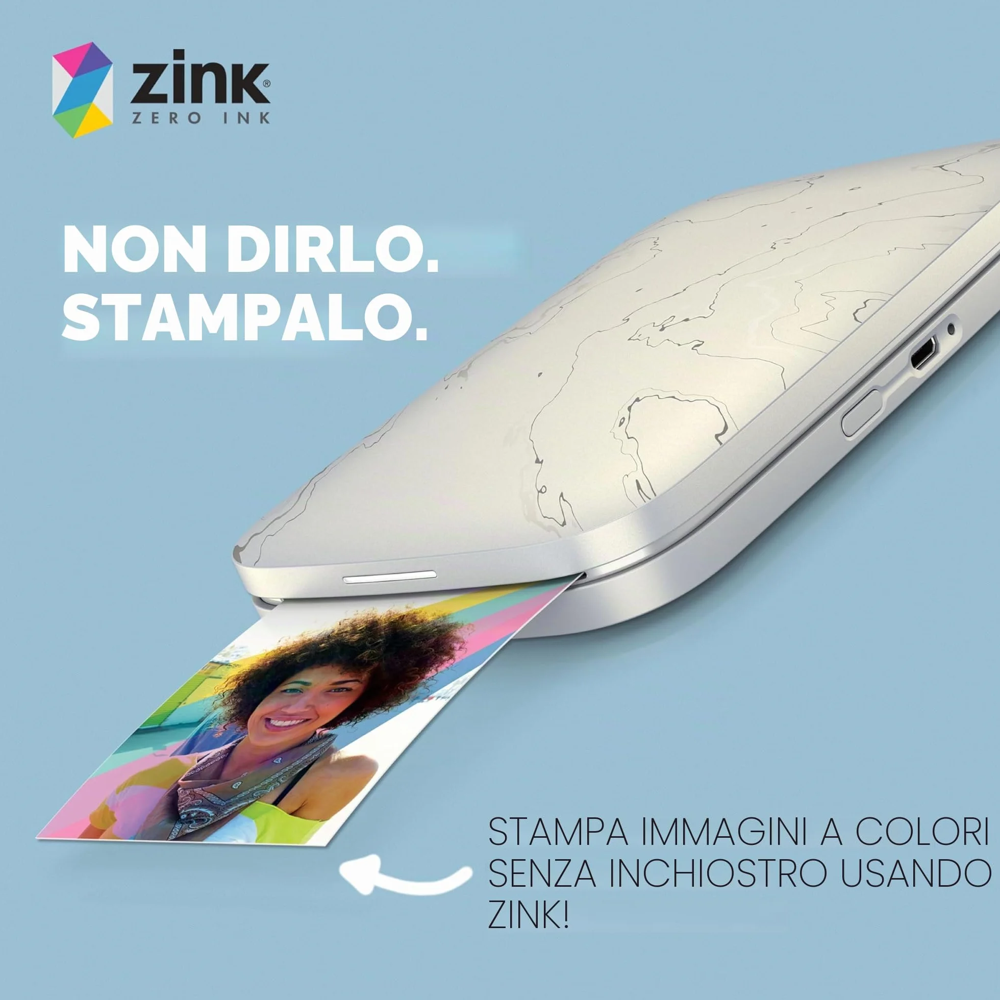 HP Sprocket Premium Zink Carta fotografica adesiva 20 fogli 5,8 x 8,6 cm