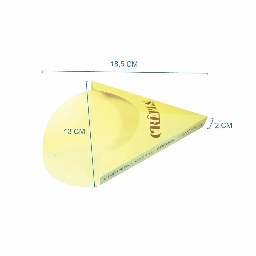 Astuccio Contenitore Porta Crepes in Cartone 50 Pezzi