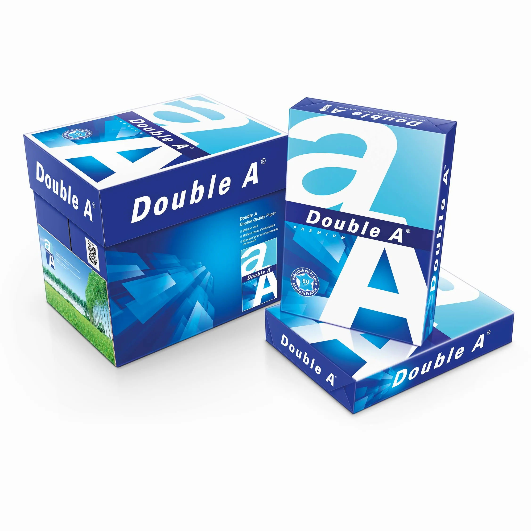 Double A laser Paper A3 risma da 500 fogli 80 g – Set di 5 bianco