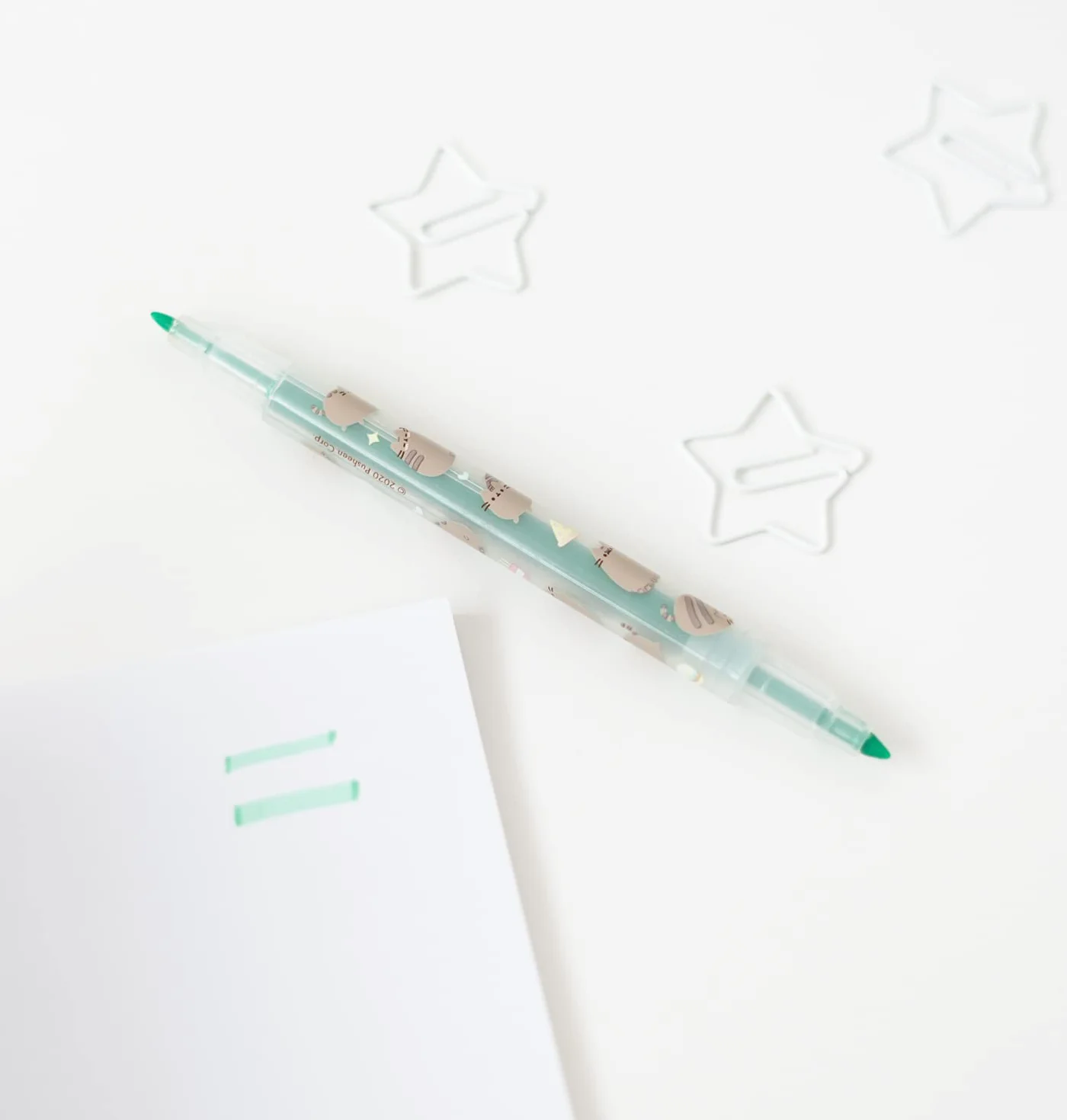 Grupo Erik Set Evidenziatori Pastello Pusheen Foodie 4 Colori Pennarelli Doppia Punta