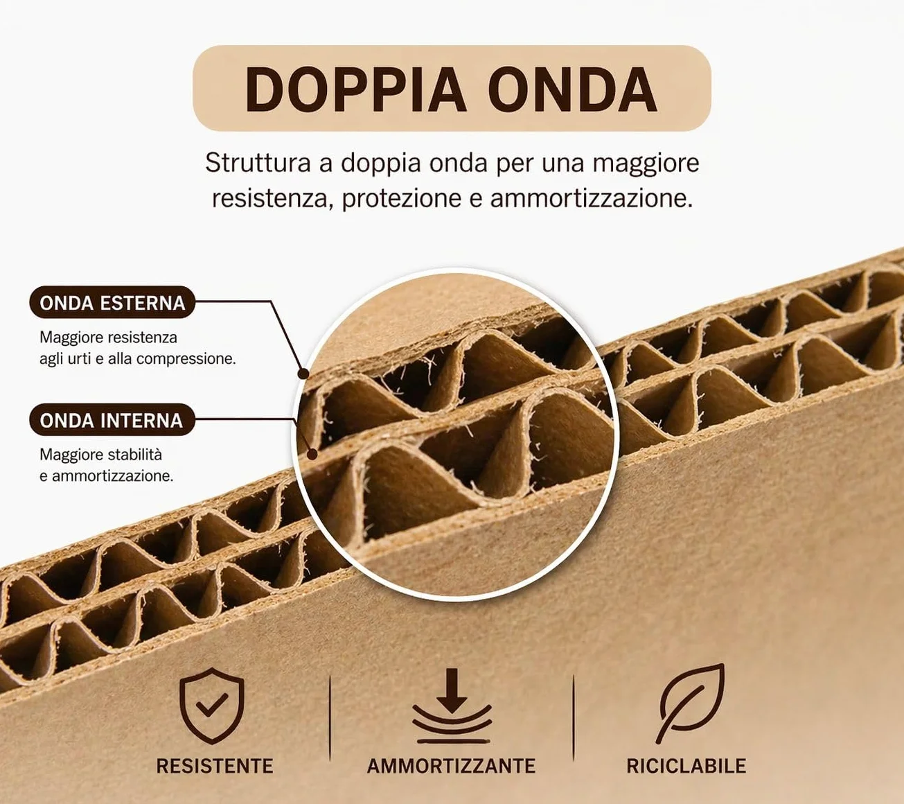 Scatoloni per Trasloco in Cartone 60x40x40 cm 5 Pezzi Resistenti per Spedizioni e Stoccaggio