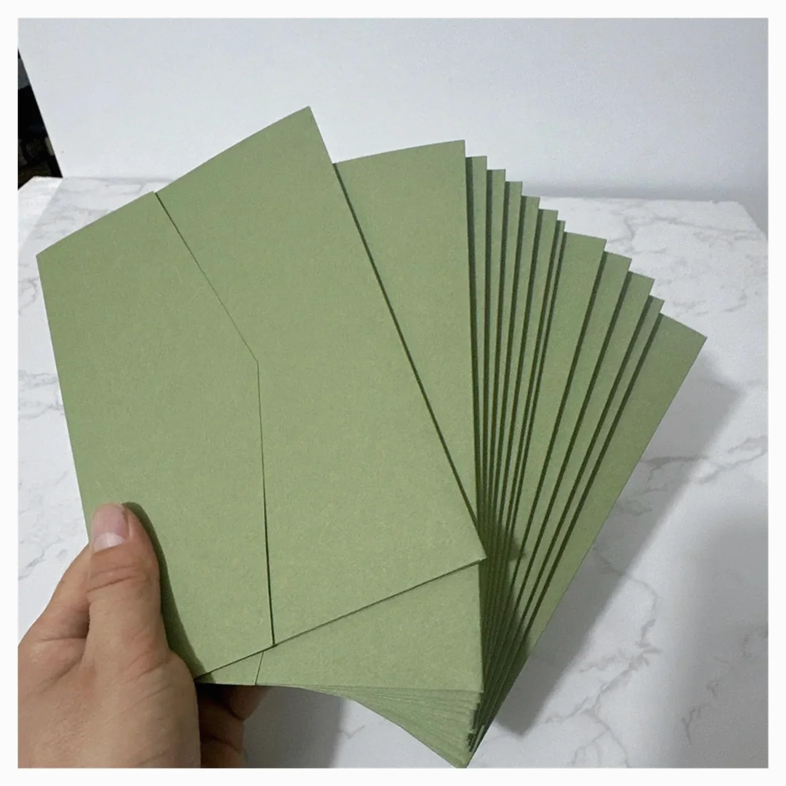 Buste Da Lettera Busta di carta for matrimonio fai da te con biglietto tascabile vuoto 50 pezzi(Sage green)