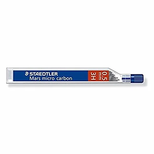 Staedtler Set 3 astucci 12 mine marzo Micro carbon 0,5 mm 3H