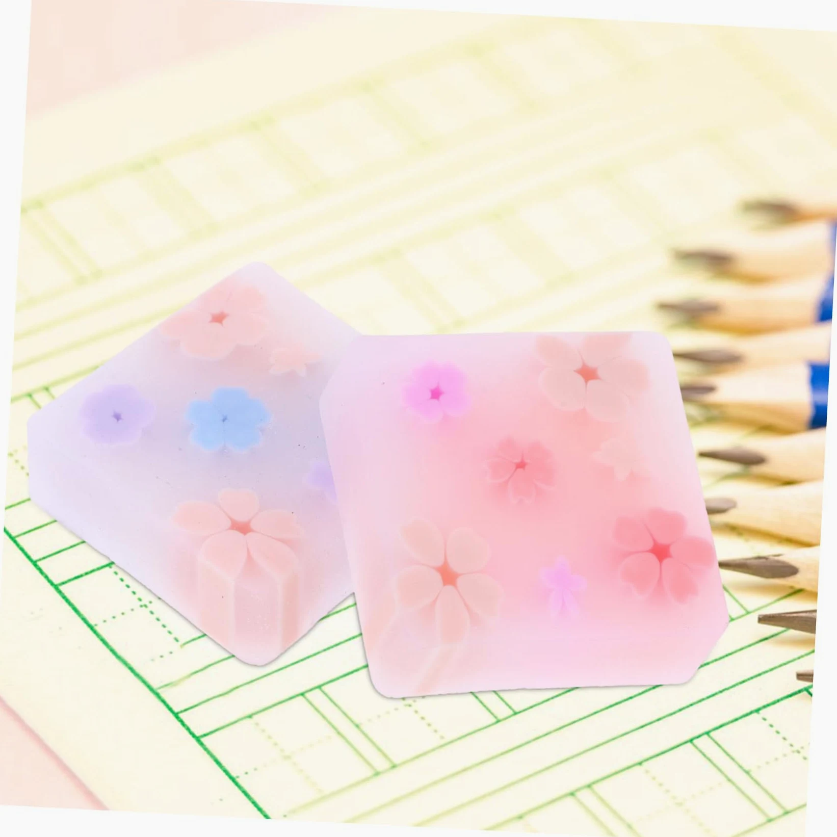 NUOBESTY 96pezzi Jelly Erasers e Divertenti Per Scuola e Cancellini Kawaii Animati Accessori Per Scrittura e