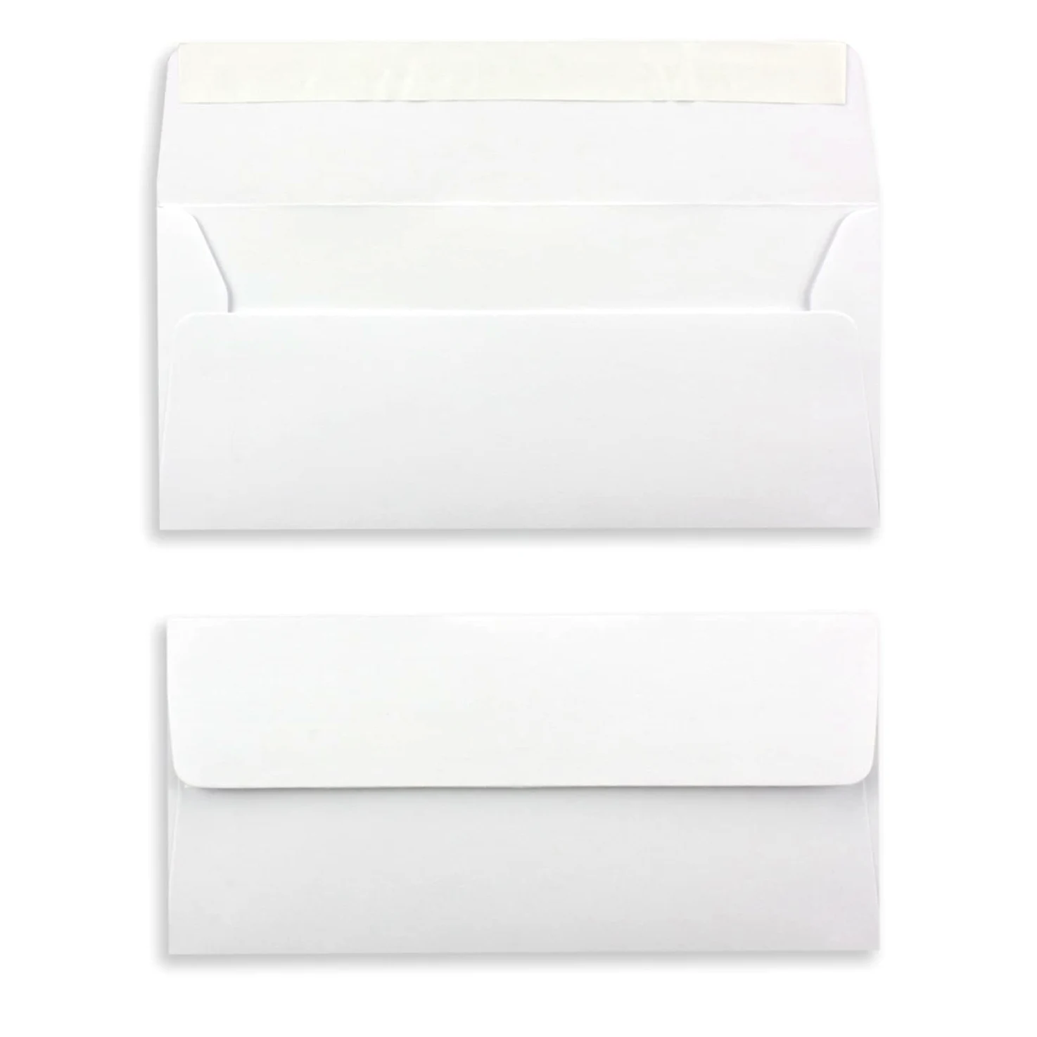 Paper24 - 400 buste per lettere, formato DIN lungo, con chiusura adesiva, 11 x 22 cm, 100 g/m², ideali per lettere e inviti, colore: Bianco
