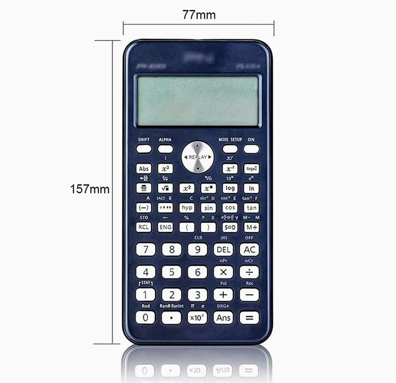 Calcolatrice Calcolatrice da Tavolo Scientifica Standard con Display LCD A 12 Cifre per Ingegneria Tavolo Ufficio(Blue)