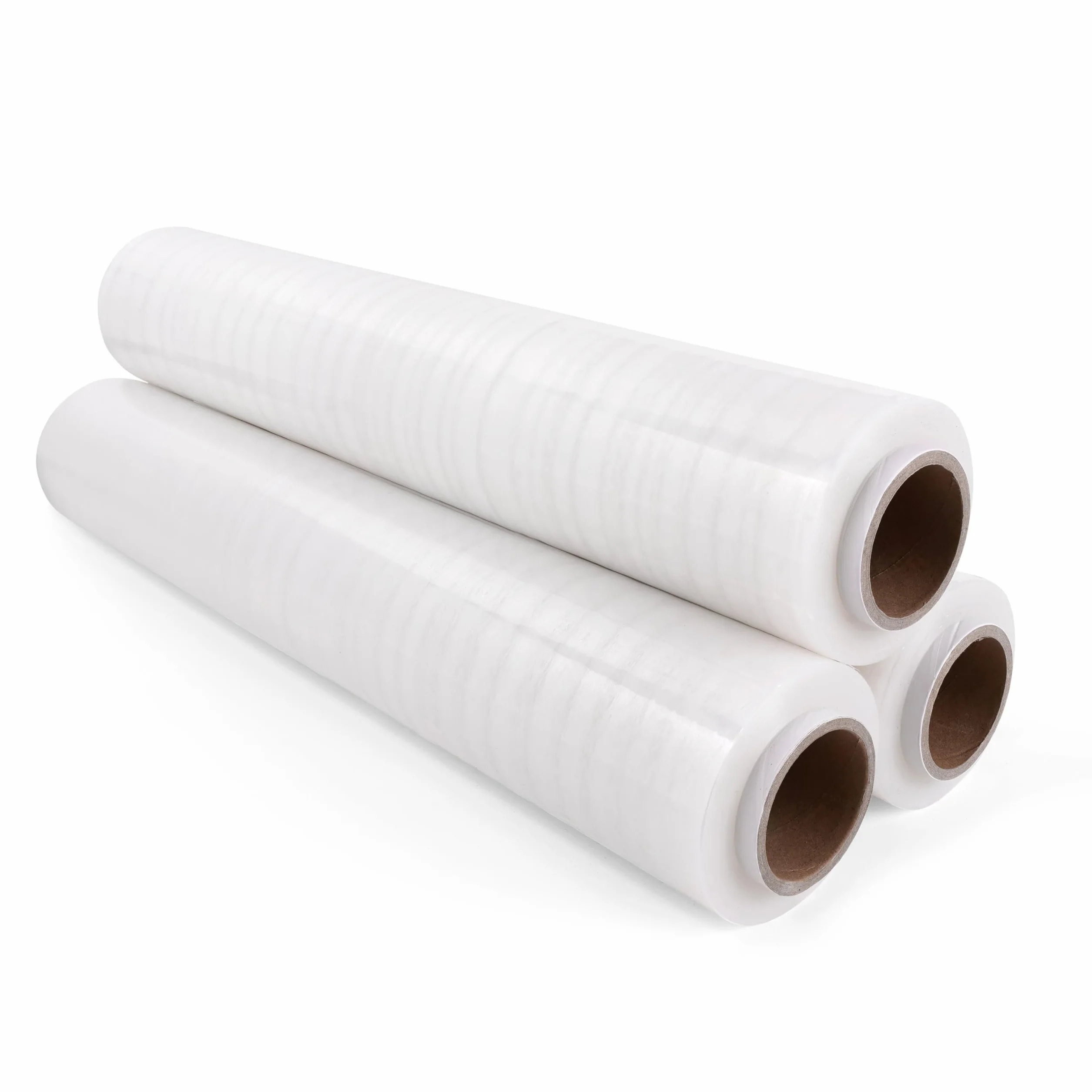 Commerline Film Estensibile Trasparente | 3 Rotoli - 50 cm, 2500 g, 350 m | per Traslochi, Mobili, Pallet e Spedizioni | per Imballaggio – Uso Professionale e Domestico
