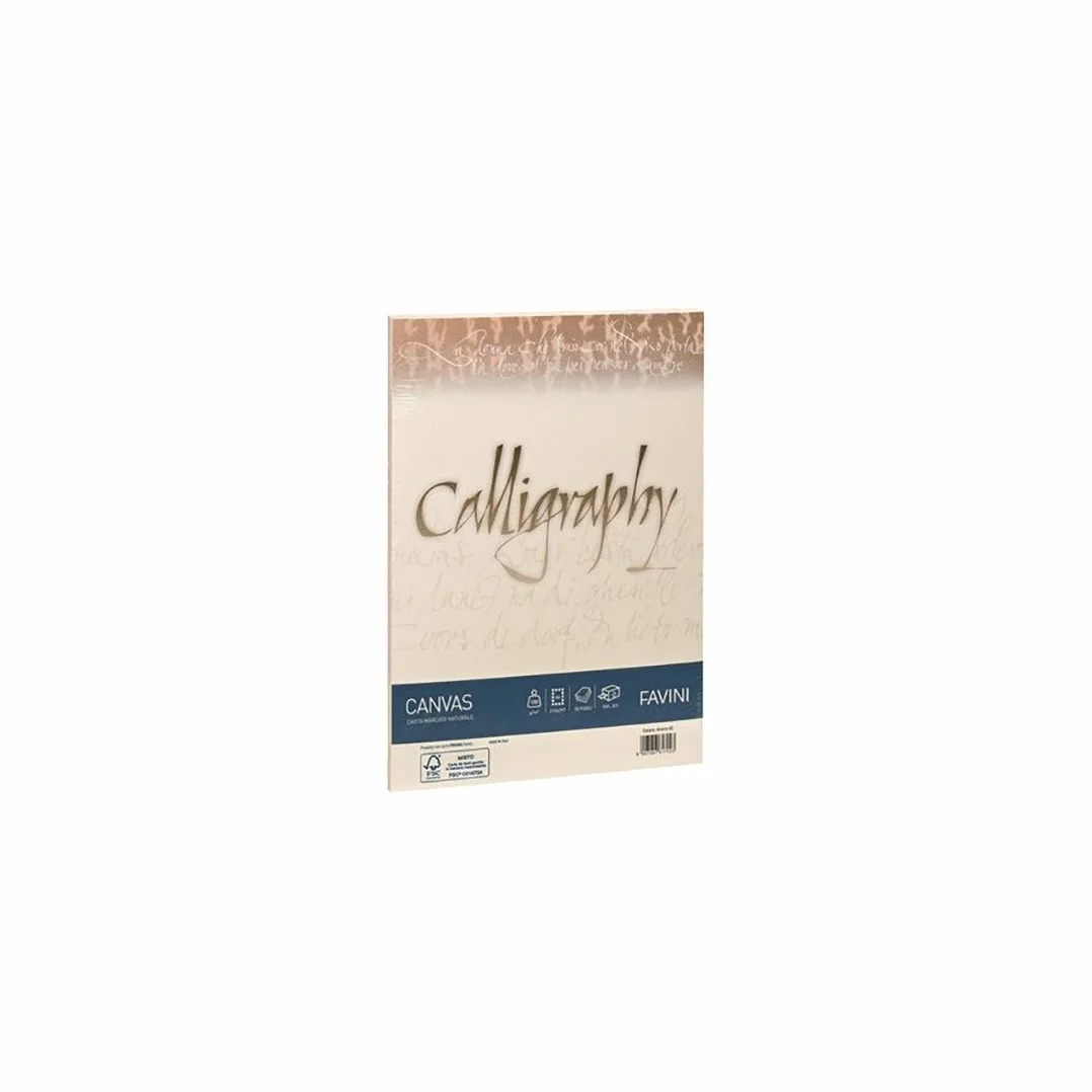 Favini Canvas Calligraphy Carta Inkjet A4 210x297 mm Avorio