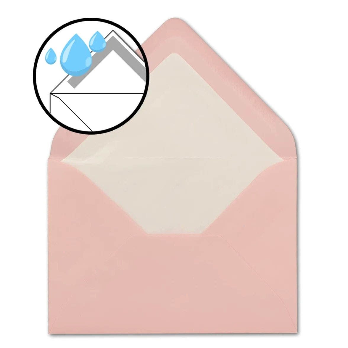 Glüxx-Agent - 1000 buste per lettere, formato DIN B6, 12,5 x 17,6 cm, 110 g/m², con incollaggio a umido, senza finestra, colore: rosa