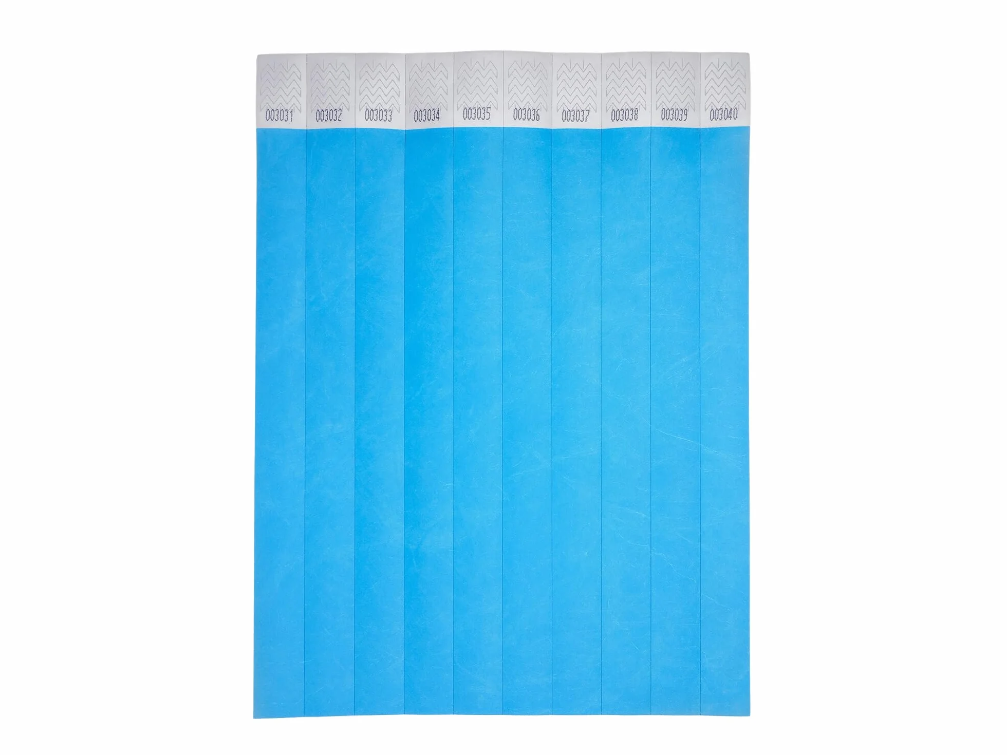 Avery Italia TYVBL-50 Braccialetti di identificazione in carta Tyvek® antistrappo - blu neon - 500 pezzi