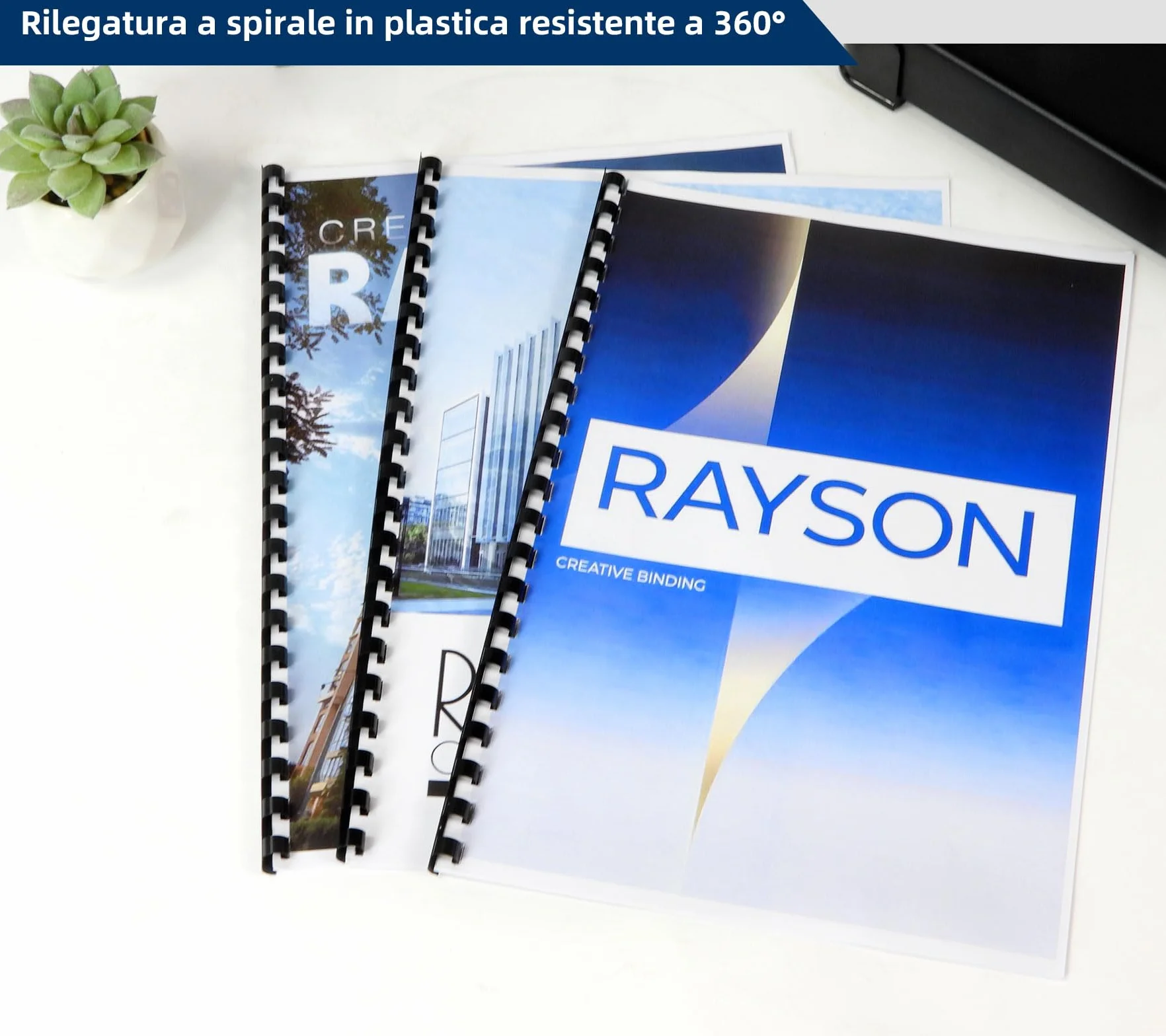 RAYSON SD-220B Rilegatrice Spirale Plastica, 21 Fori, 400 Fogli