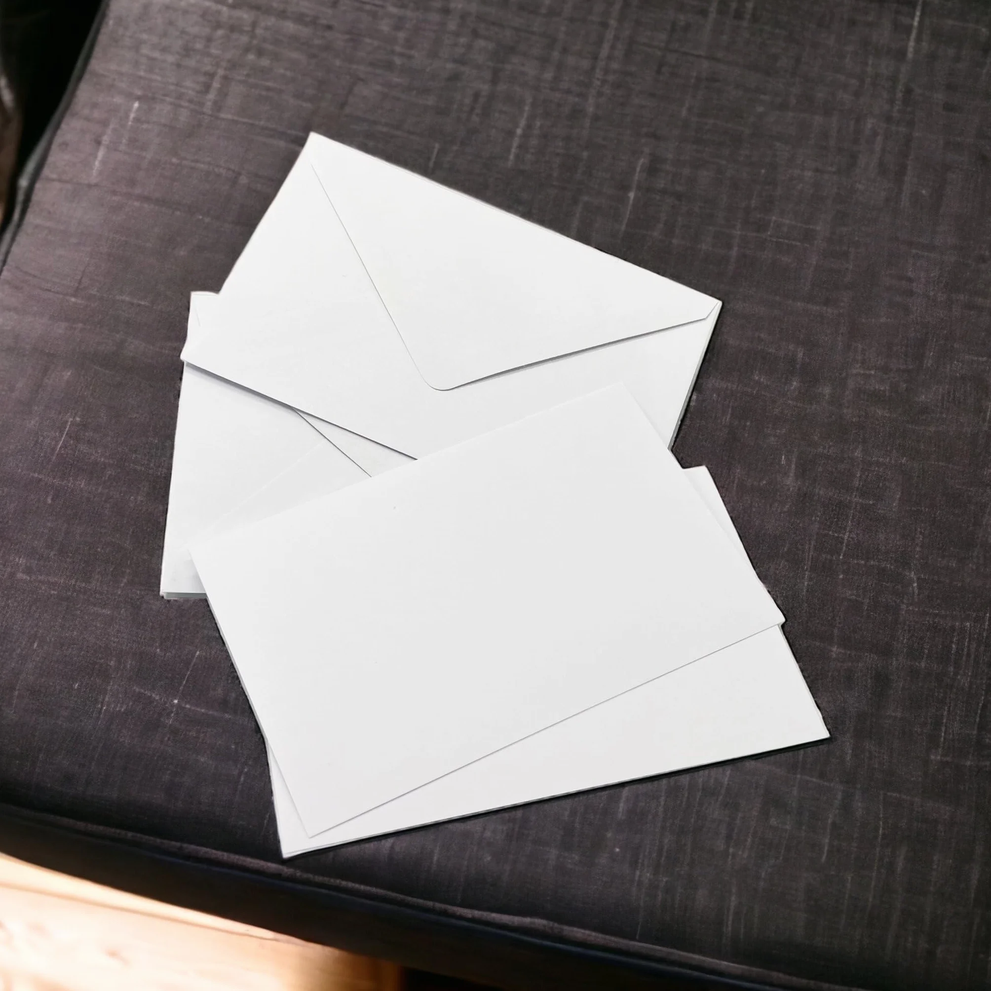 ARKRAFT Biglietti e buste 11x7 cm Set da 100, 50 buste + 50 biglietti Bianco