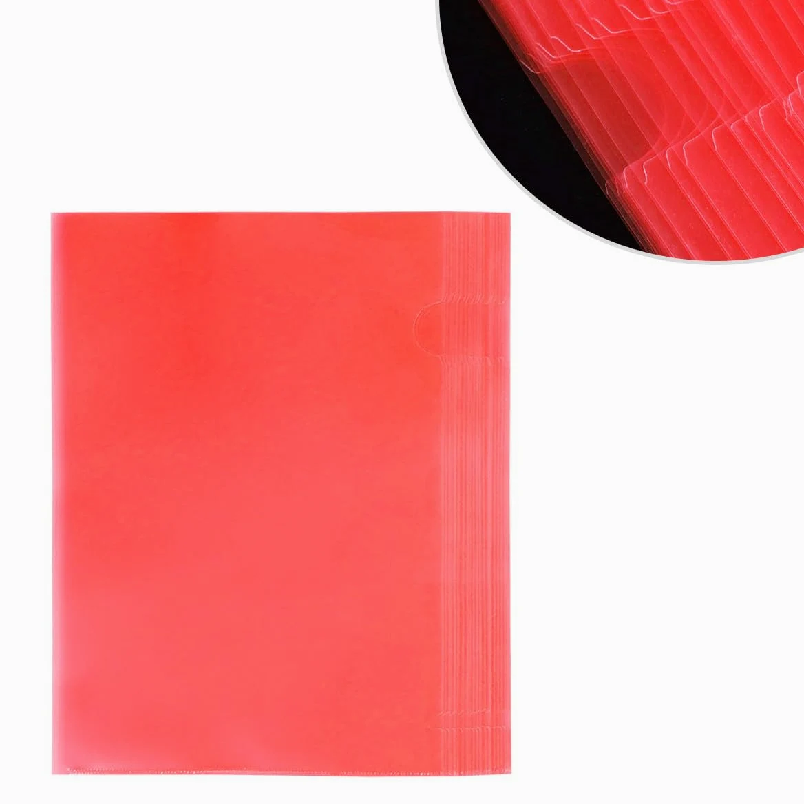 30 pezzi Cartelline Documenti Trasparenti in PP Folder Resistente e Anti-deformazione Organizer per Ufficio Scuola e Casa