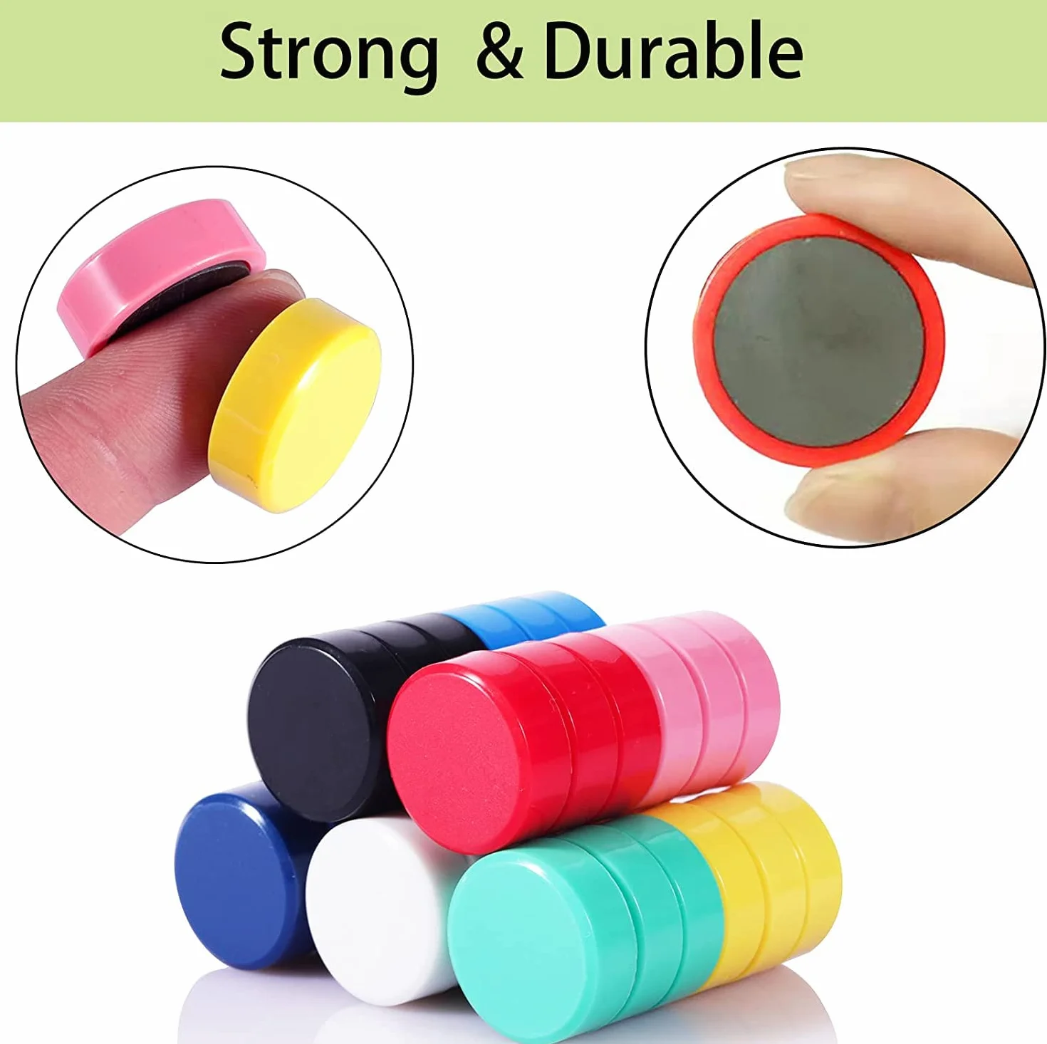 200 pezzi 10 colori Calamite Frigorifero, Magneti Frigo, Calamite Potenti, Calamite Piccole Colorate, Carino Tonde Magnete, Calamita Potente, per Frigo, Lavagne, Calendari, Piastre Magnetiche